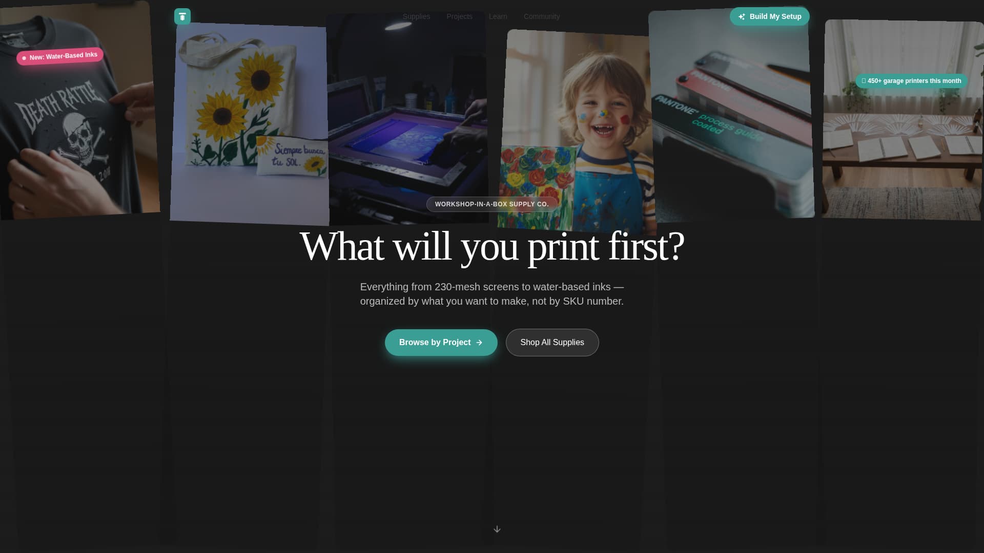 Squeegee - Artisan Printmaking Landing Page Template