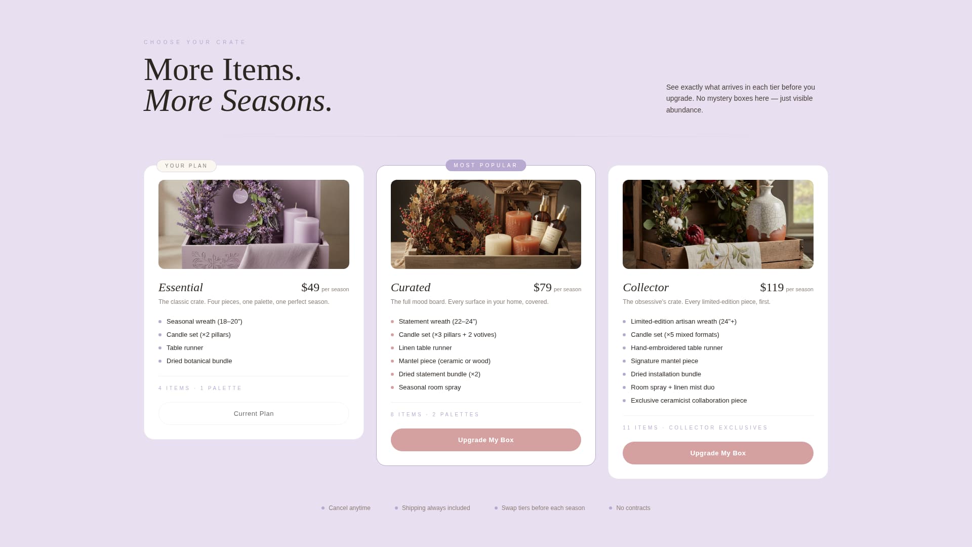 Unbox - Seasonal Decorations Landing Page Template