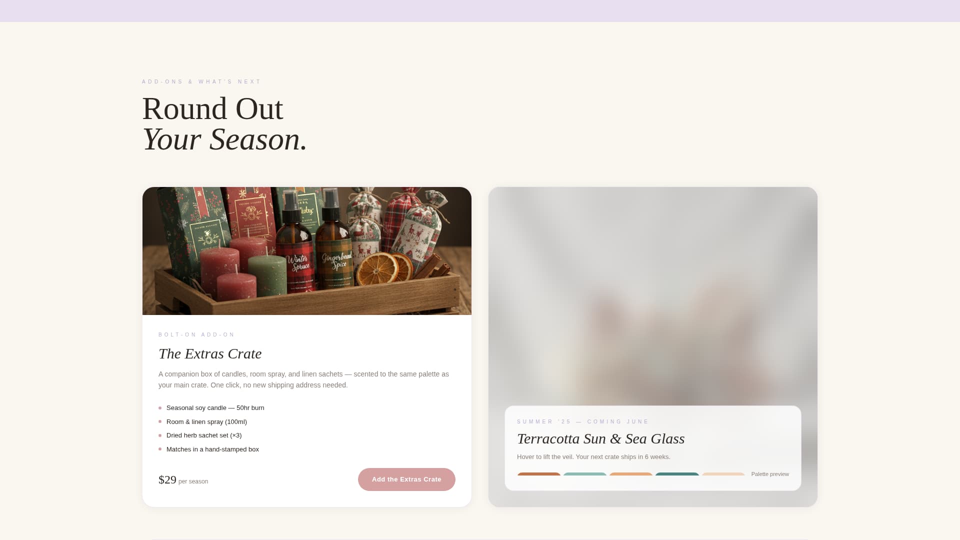 Unbox - Seasonal Decorations Landing Page Template