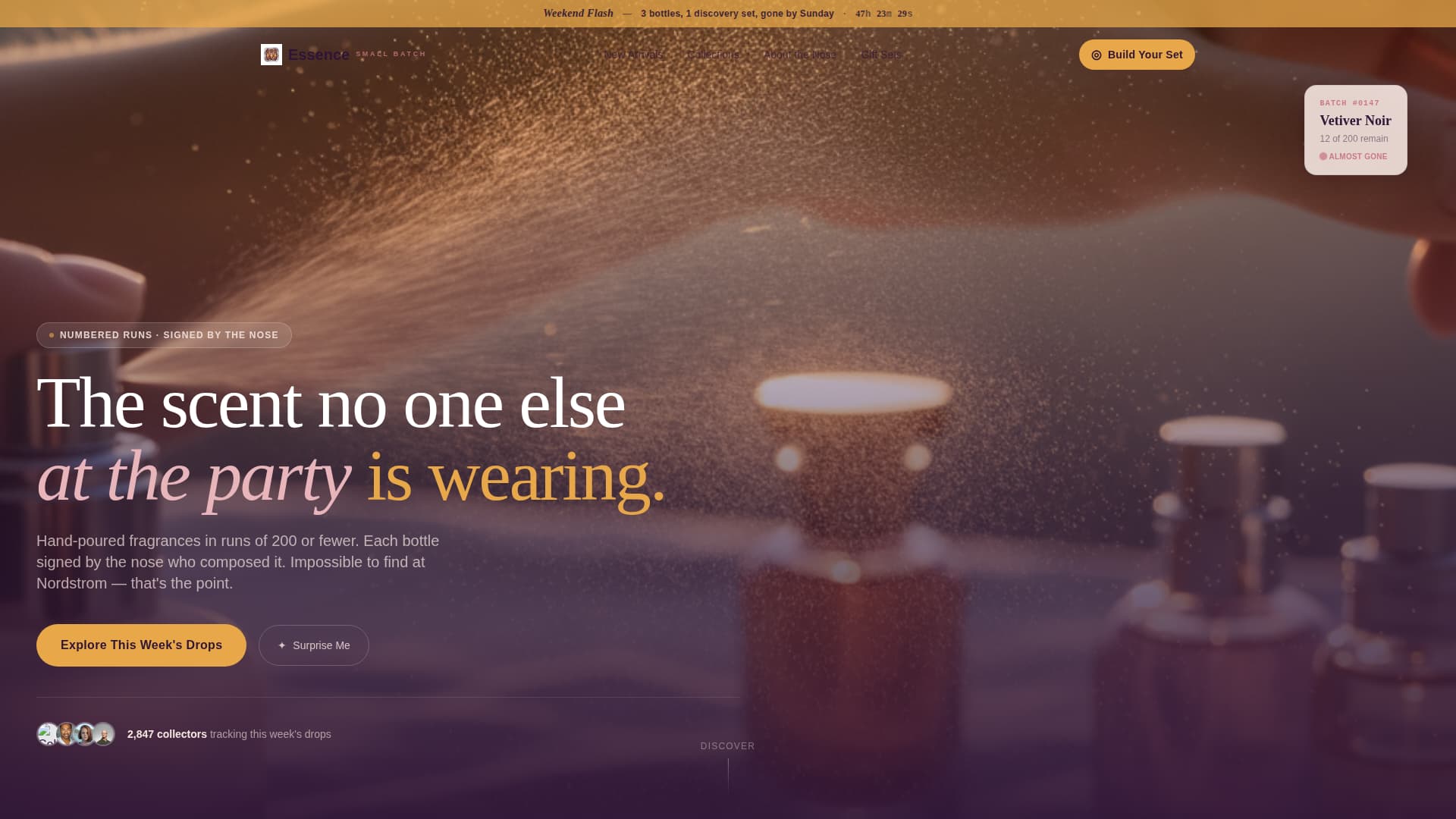 Essence - Captivating Perfume Landing Page Template