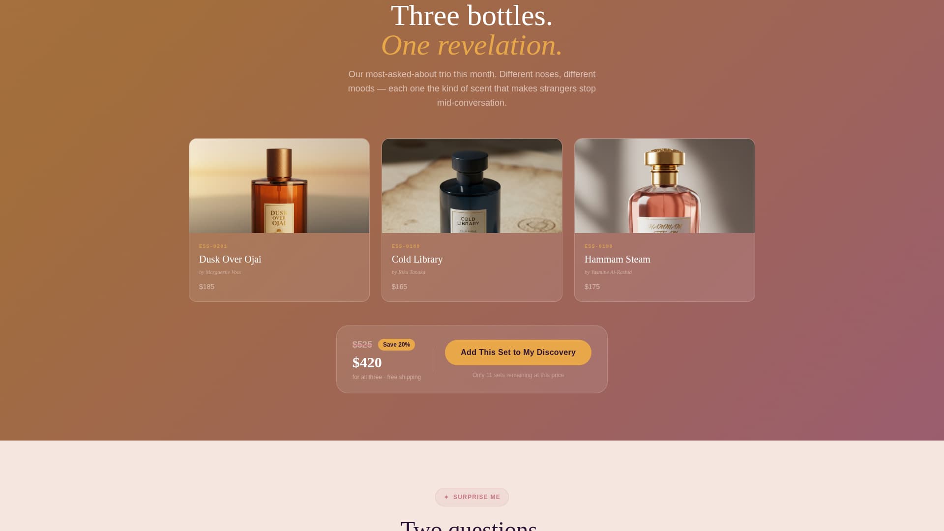 Essence - Captivating Perfume Landing Page Template