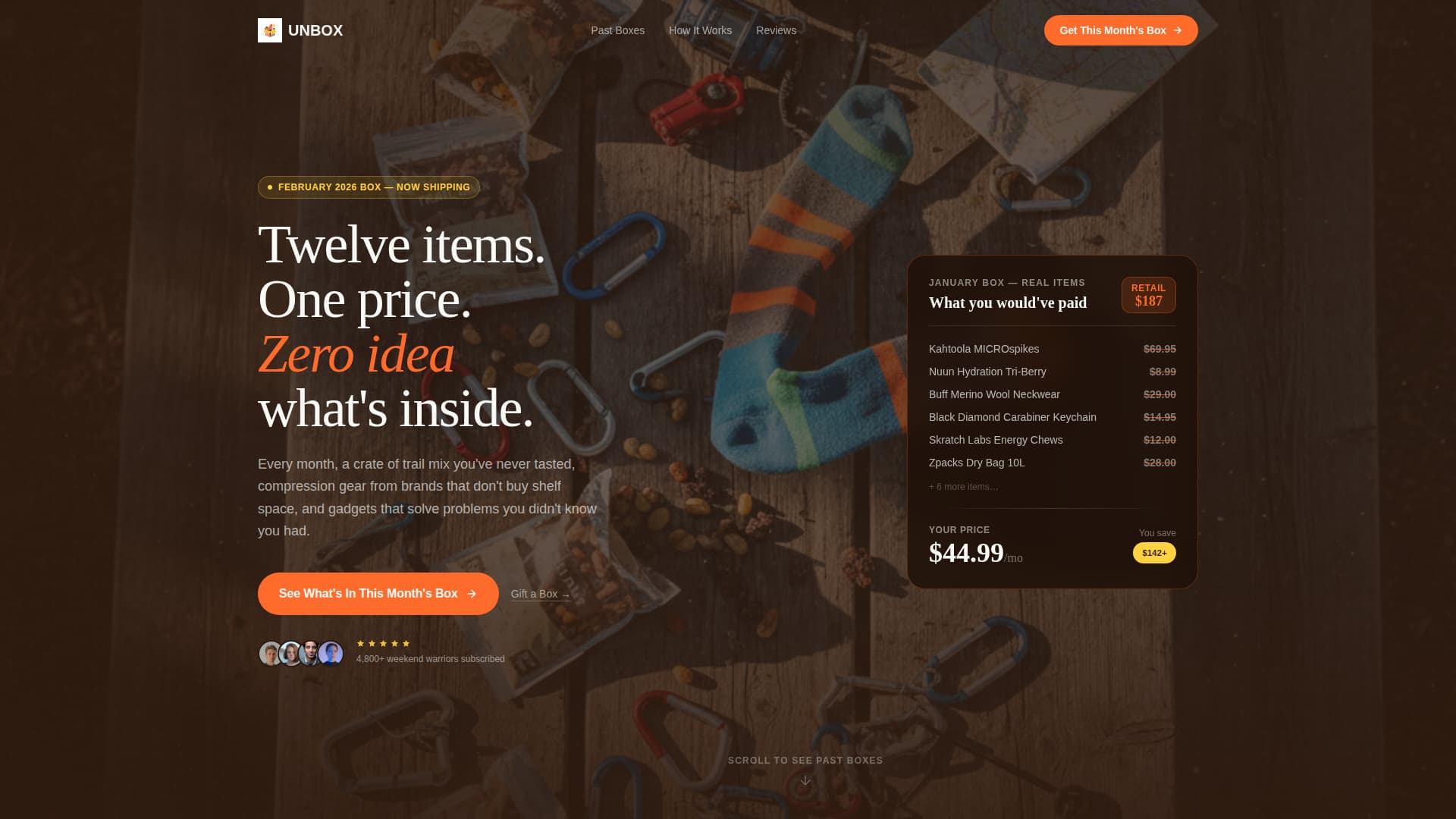 Unbox - Surprising Outdoor Landing Page Template
