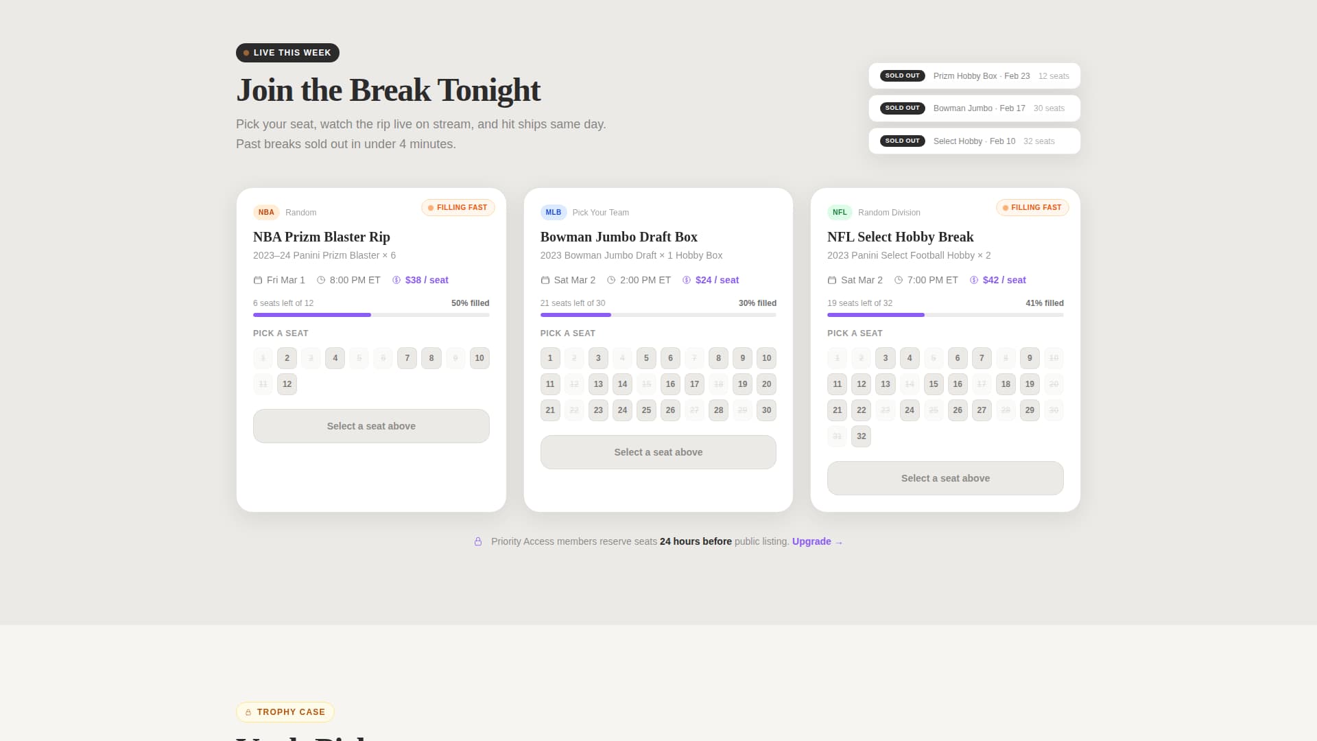 Pulls - Exclusive Collectibles Landing Page Template