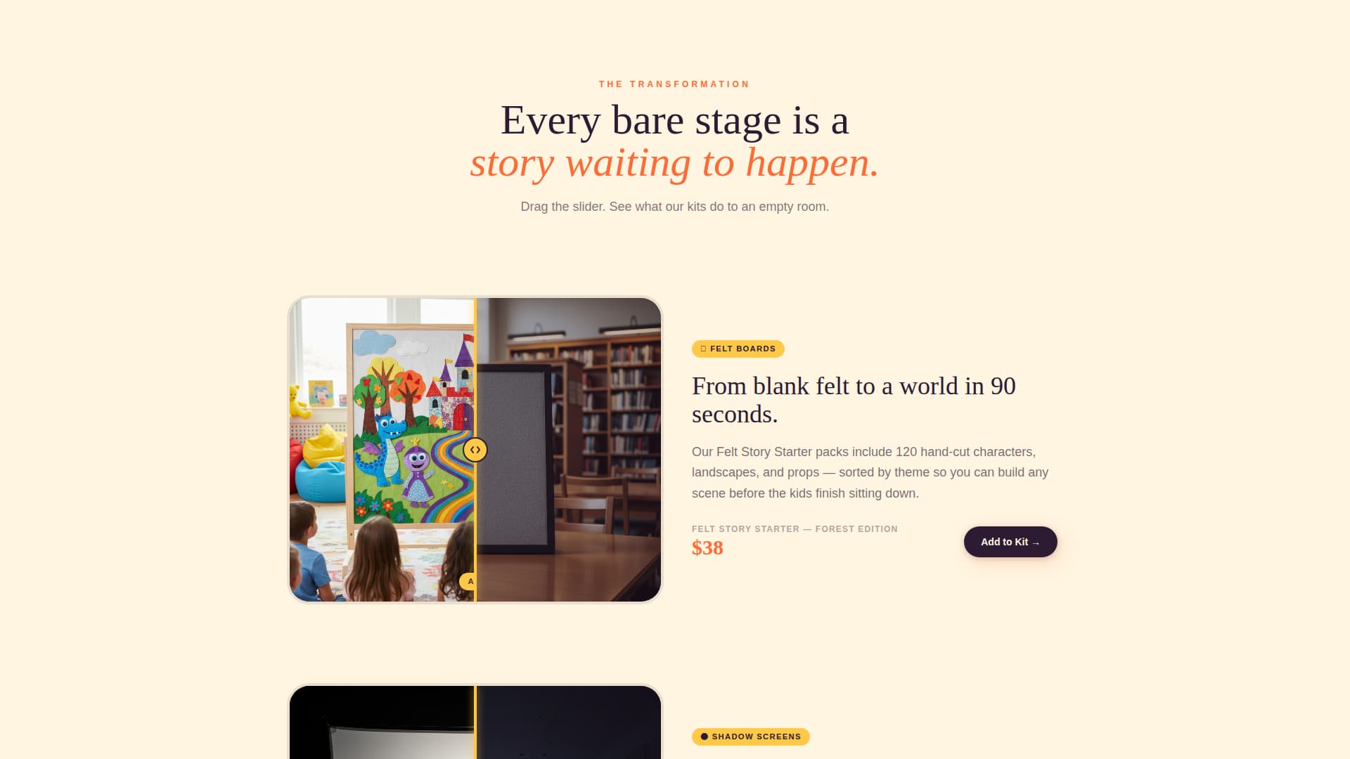 Yarn - Enchanting Storytelling Landing Page Template