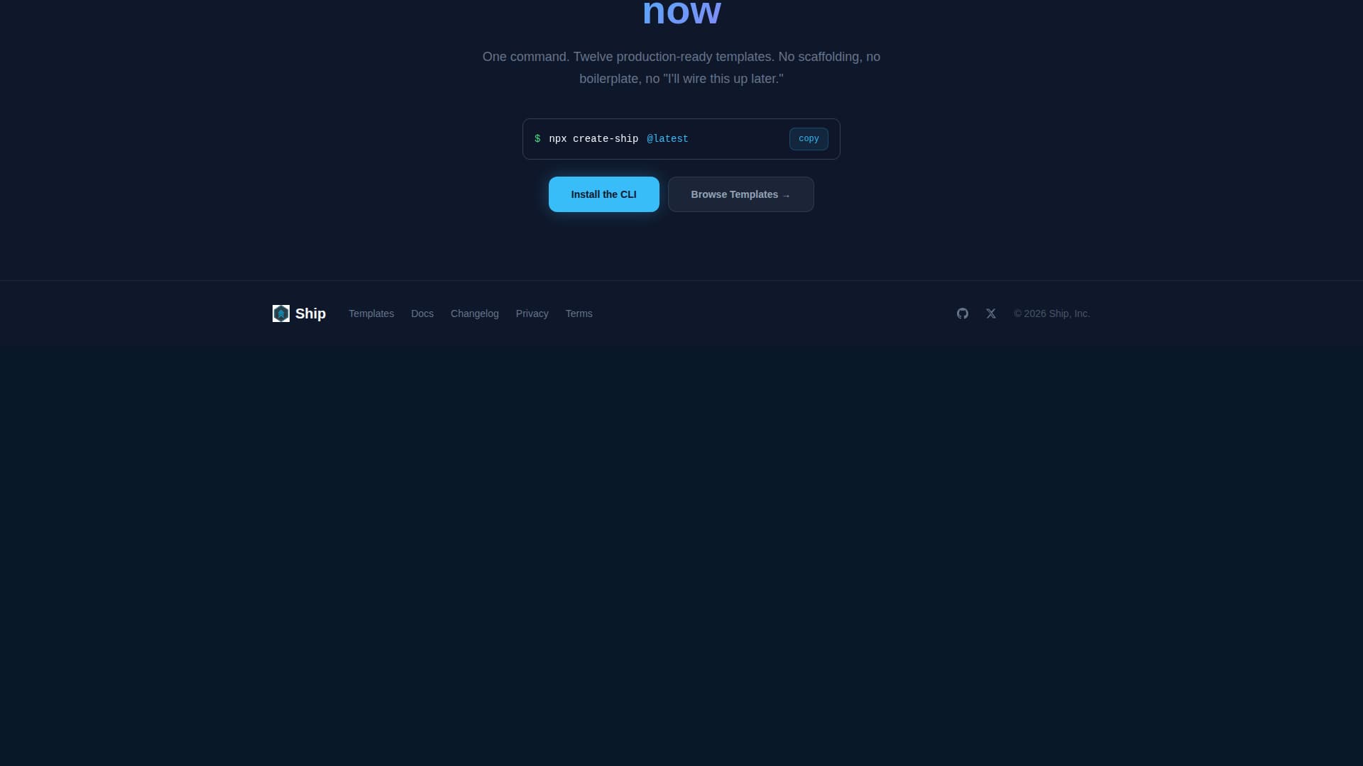 Ship - Powerful Next.js Landing Page Template