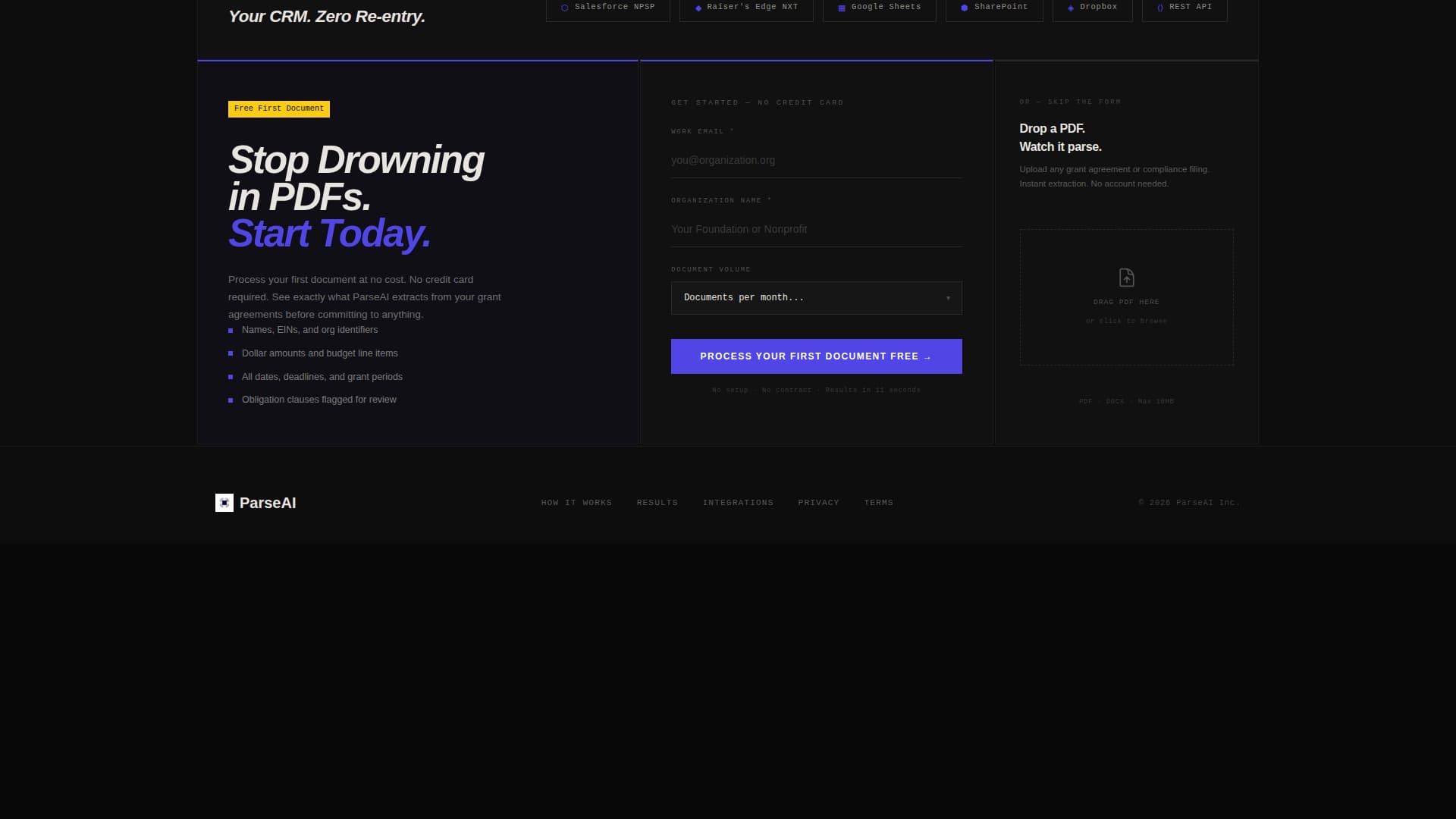 AI for Nonprofit Reviews Website Template