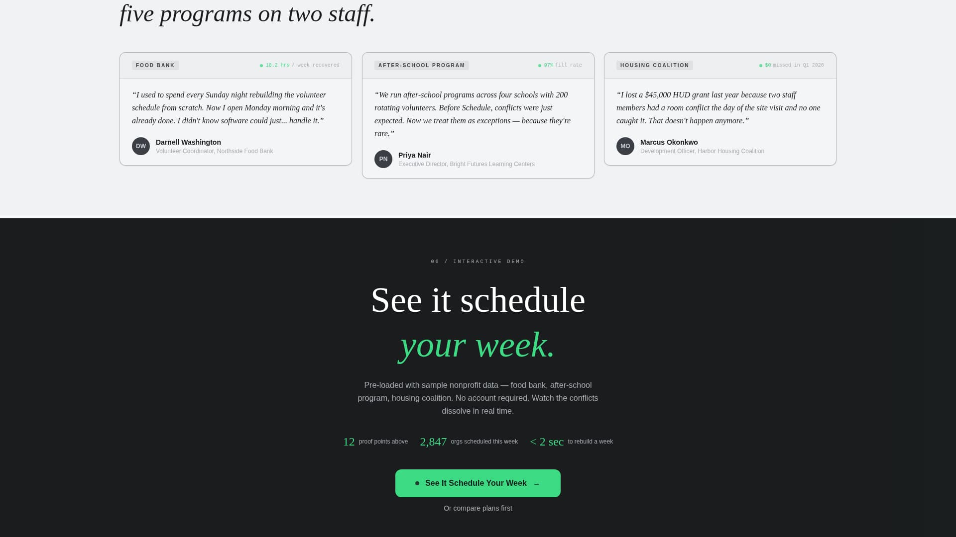 AI for Nonprofit Booking Website Template