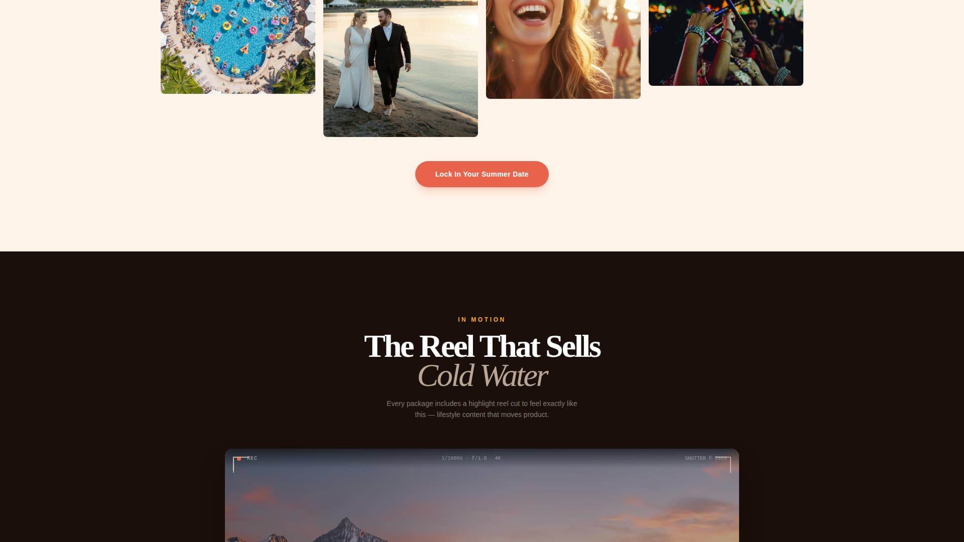 Shutter - Vivid Photography Landing Page Template