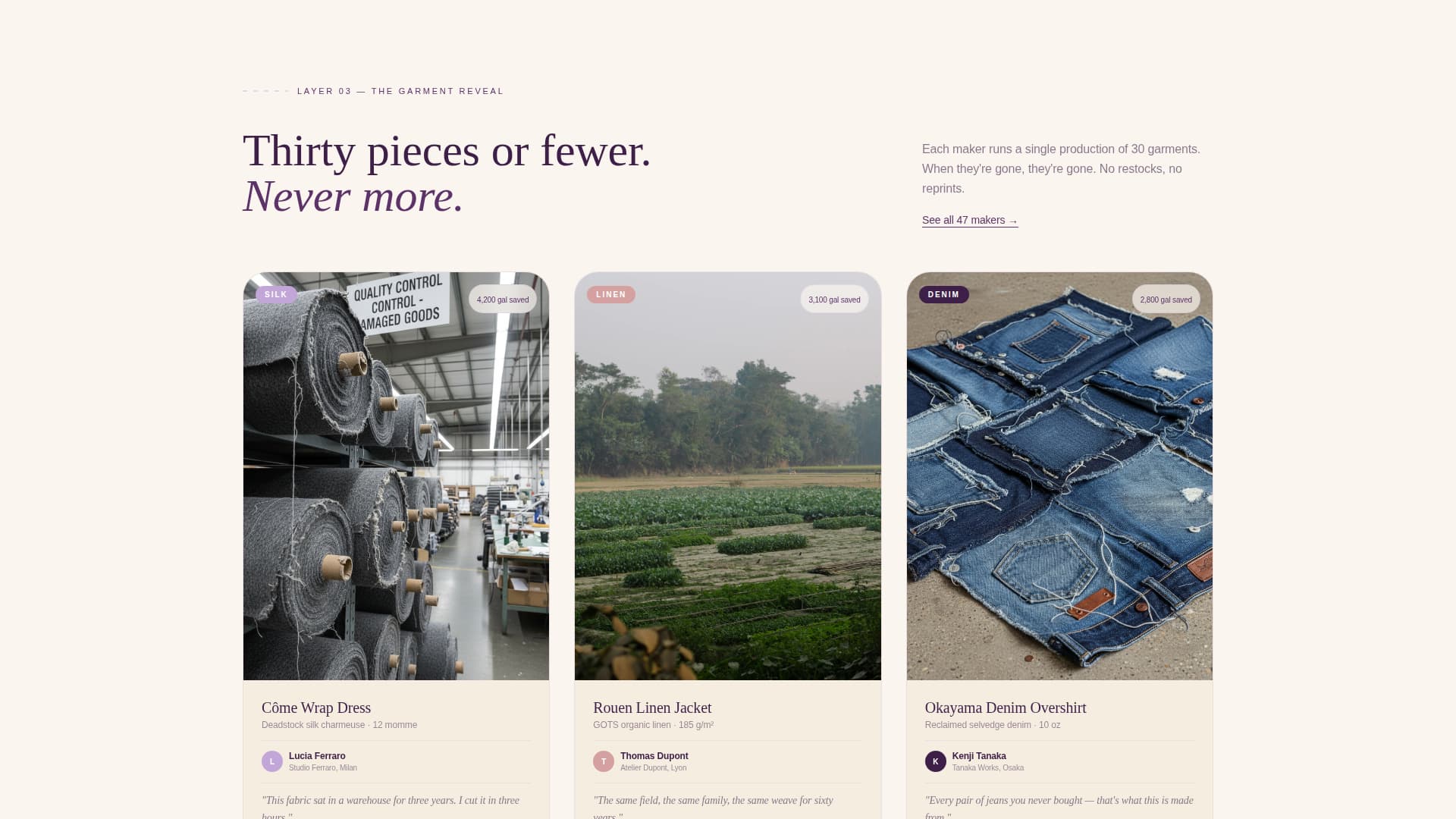Weave - Sustainable Fashion Landing Page Template