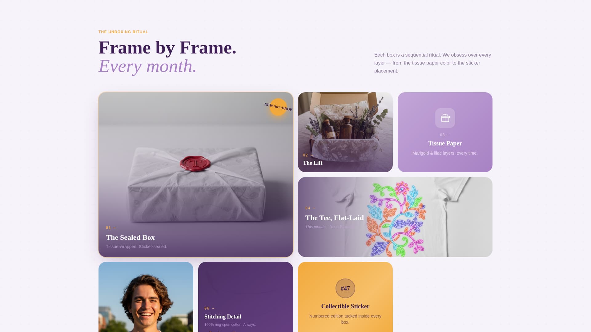 Threadbox - Curated Subscription Landing Page Template