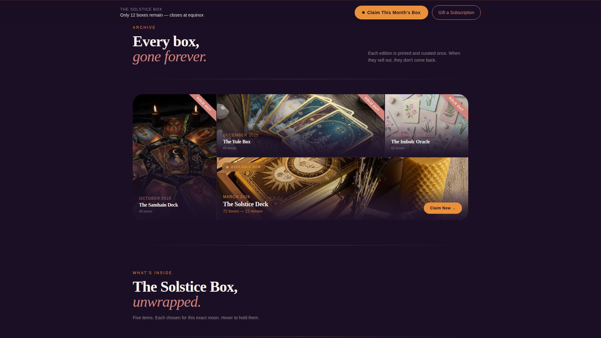 Divination - Enchanting Tarot Landing Page Template