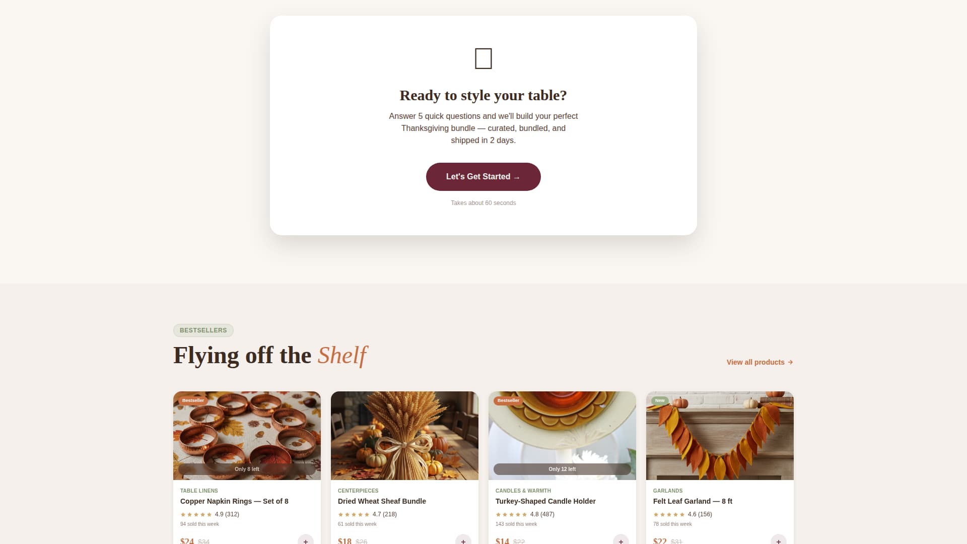 Harvest - Seasonal Thanksgiving Landing Page Template