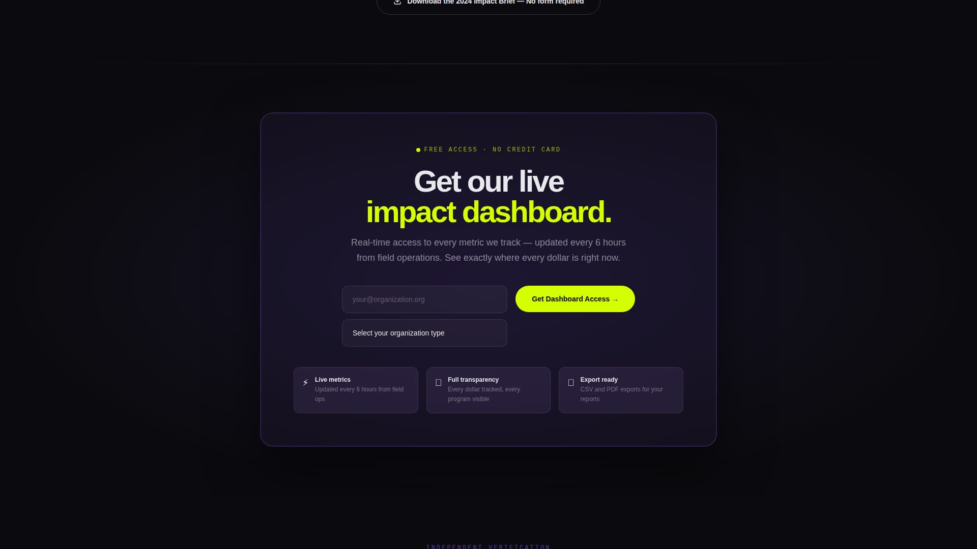 Nonprofit Organization Portfolio Website Template