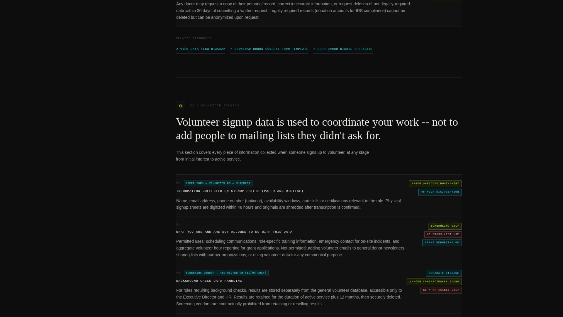 Nonprofit Organization Privacy Policy Website Template