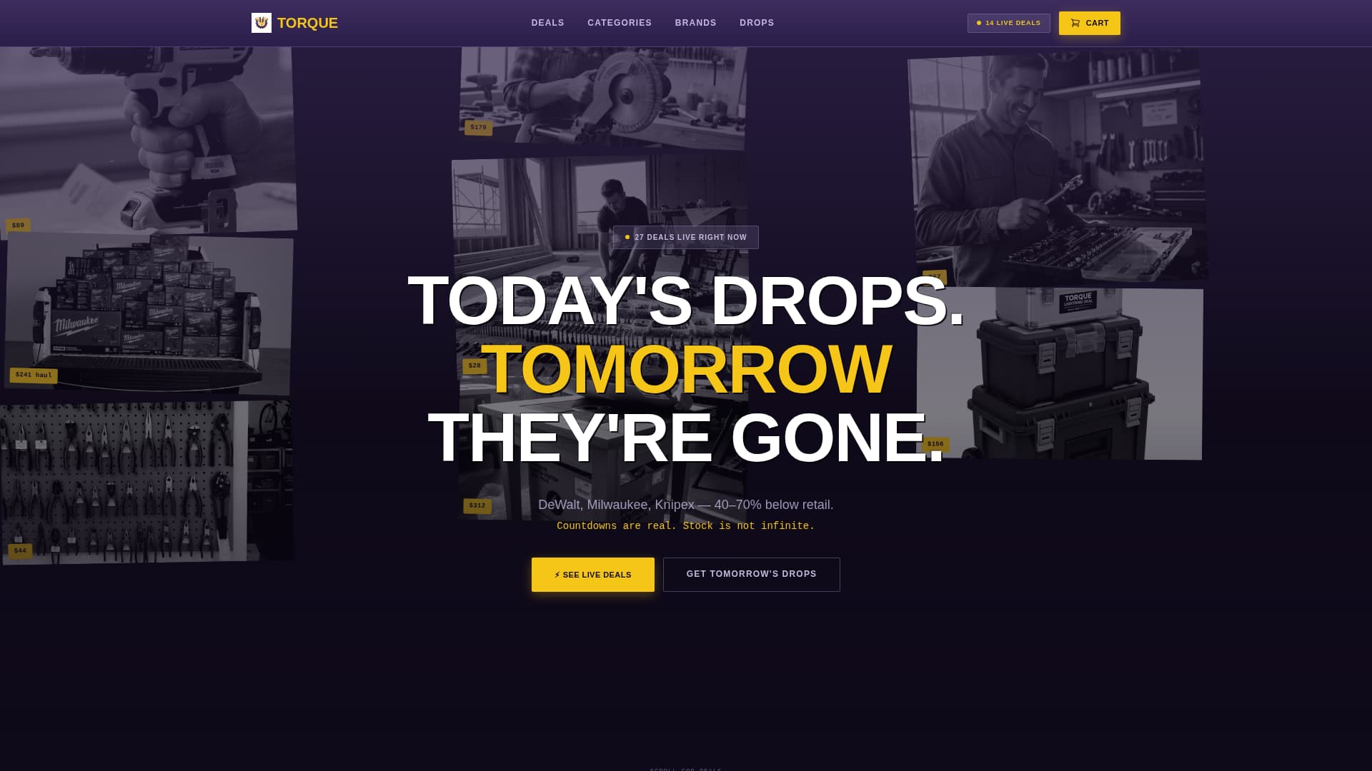 Torque - Unbeatable Hardware Landing Page Template