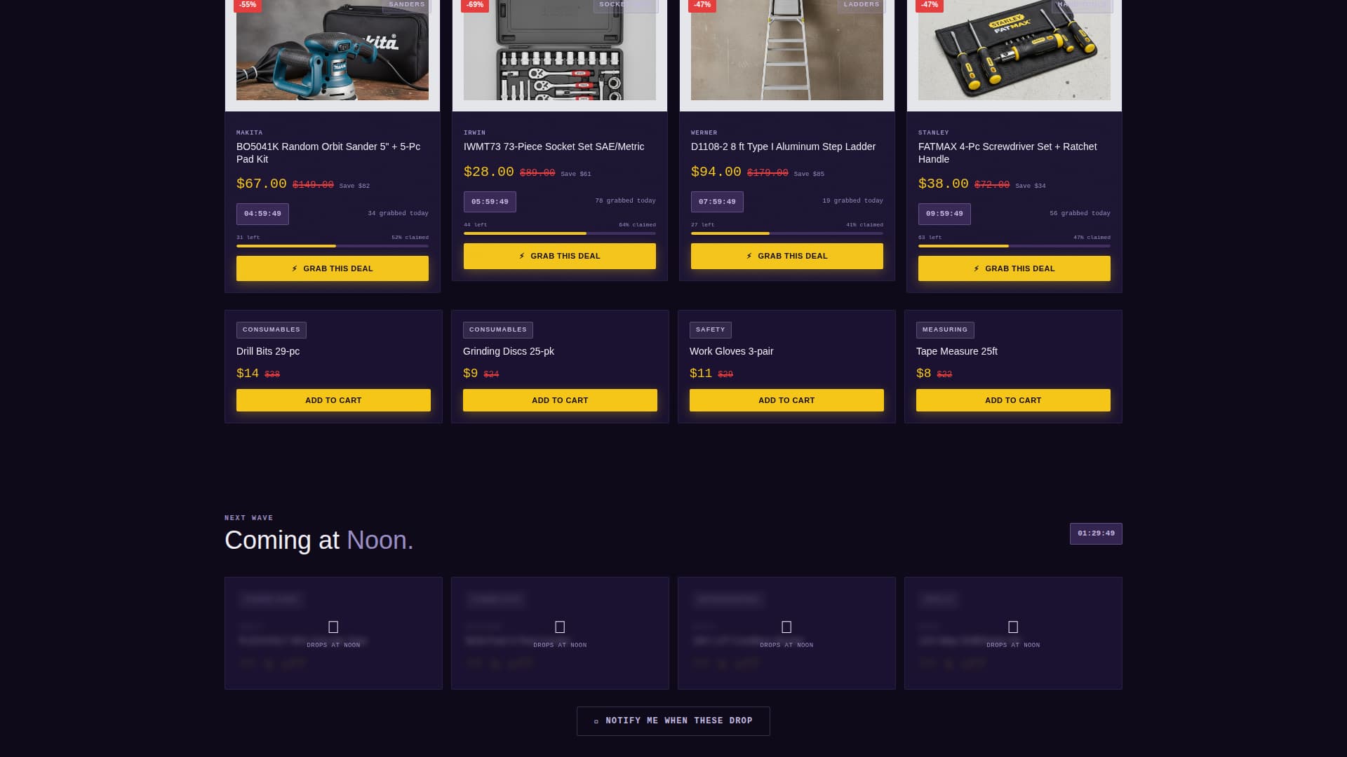 Torque - Unbeatable Hardware Landing Page Template