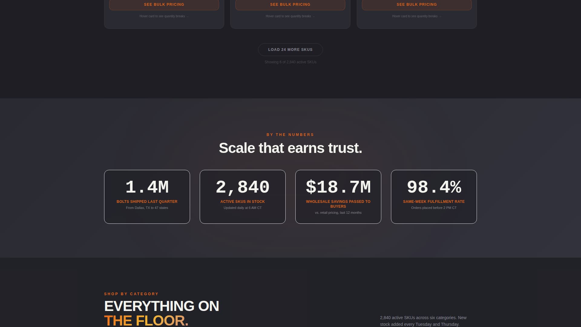 Stockroom - Bold Hardware Landing Page Template