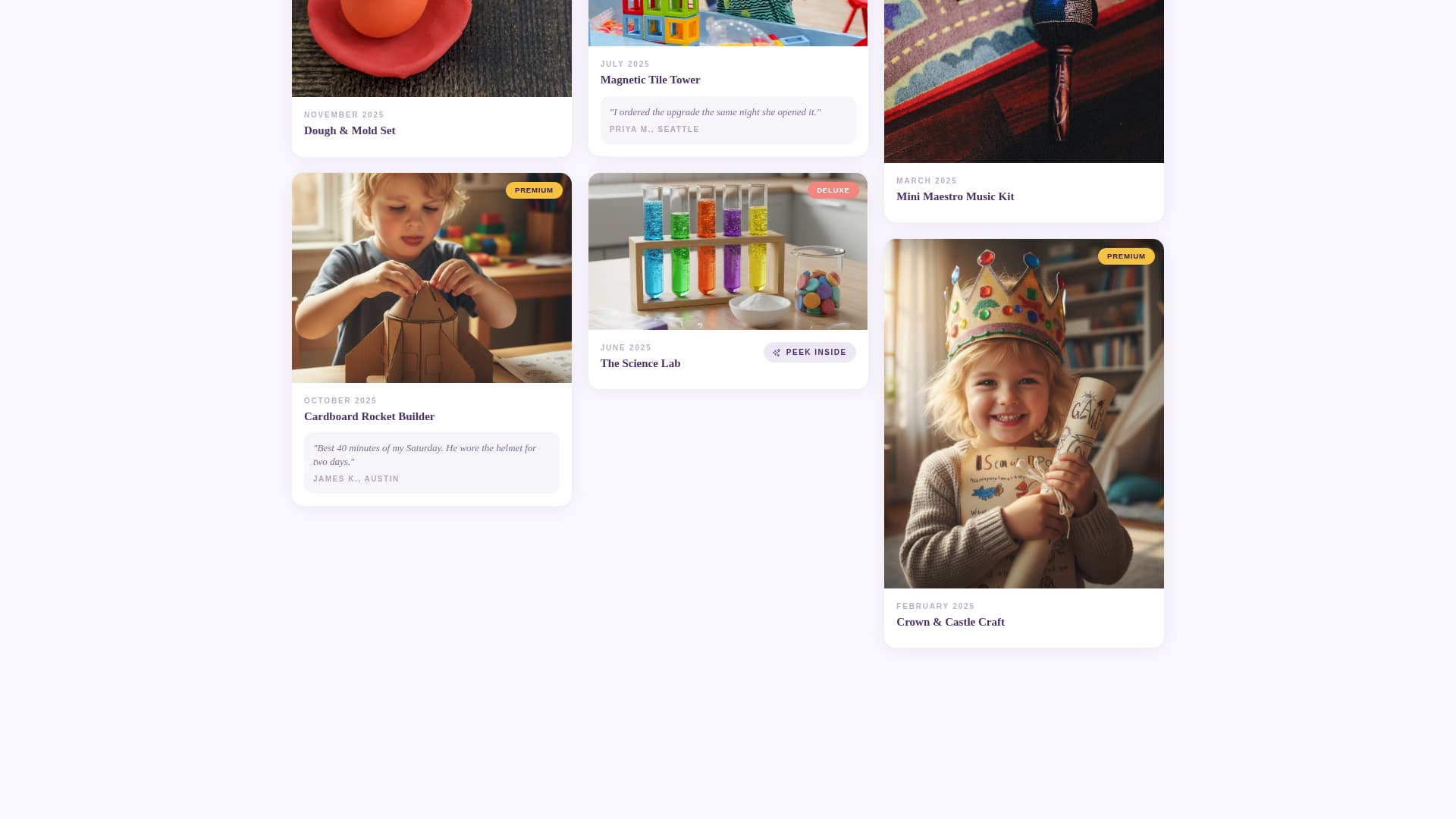 Unbox - Delightful Kidsactivity Landing Page Template