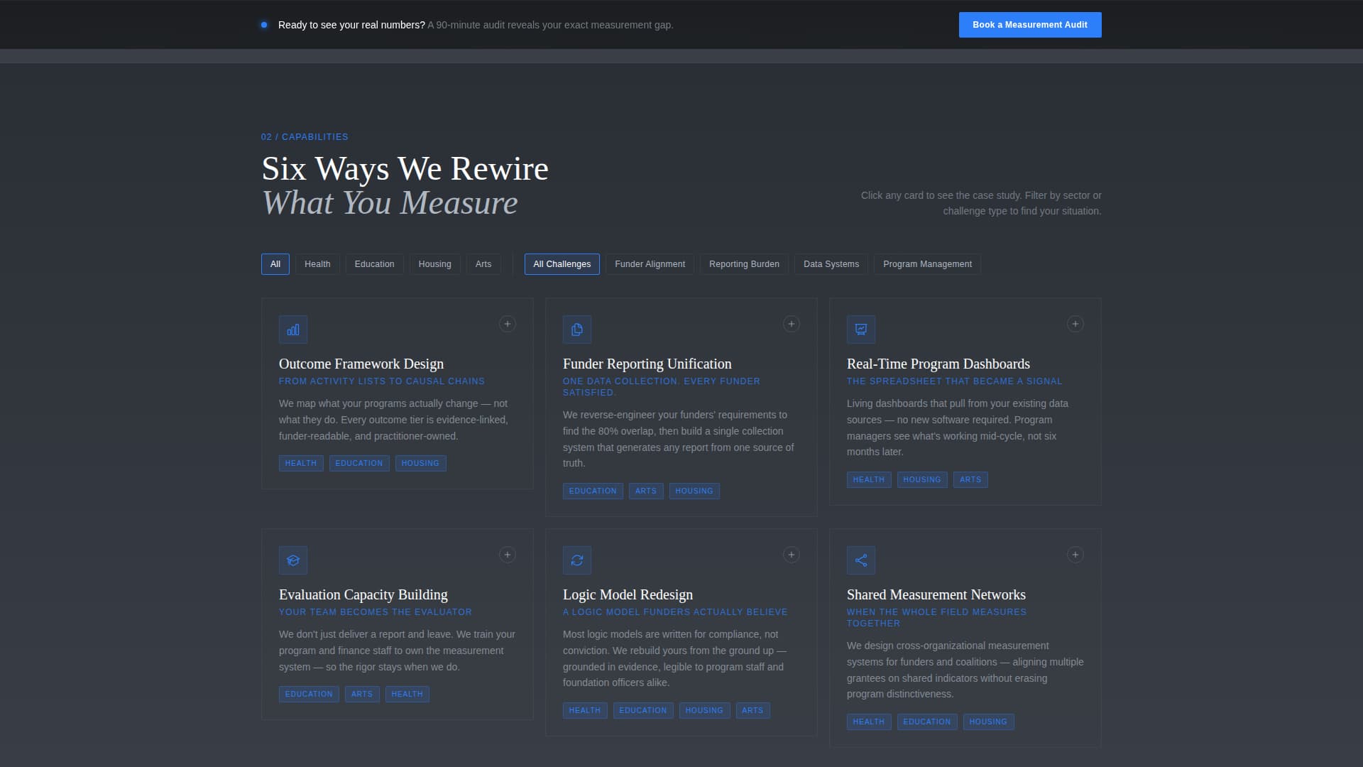Calibrate - Precision Nonprofit Landing Page Template