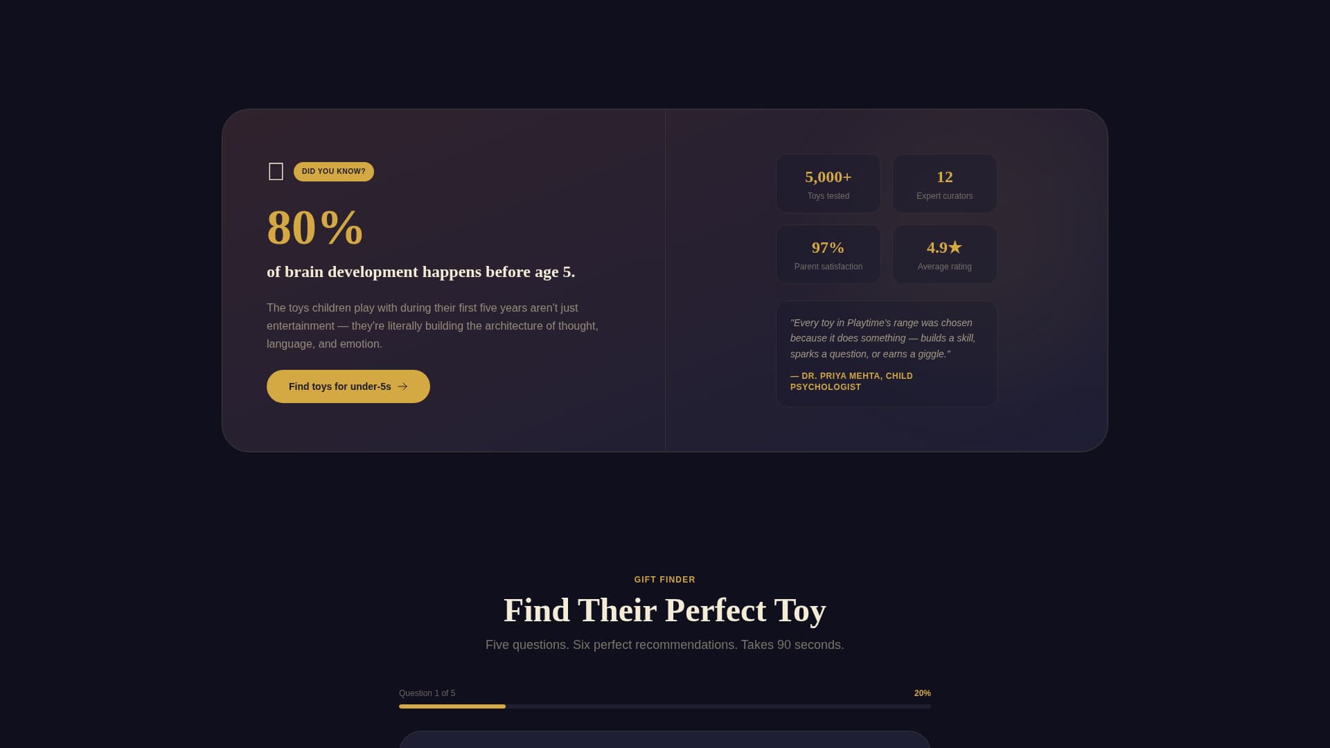 Playtime - Enchanting Toystore Landing Page Template