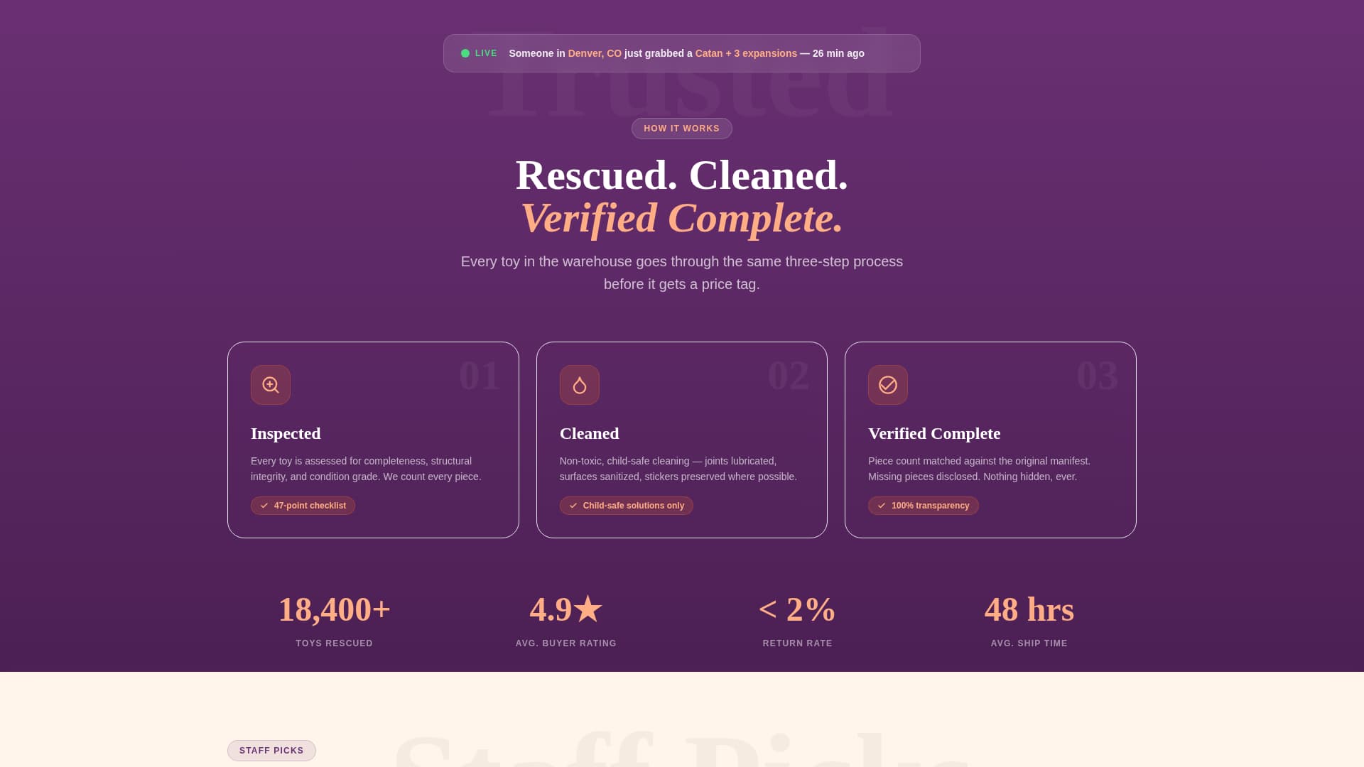 Playbox - Nostalgic Toystore Landing Page Template