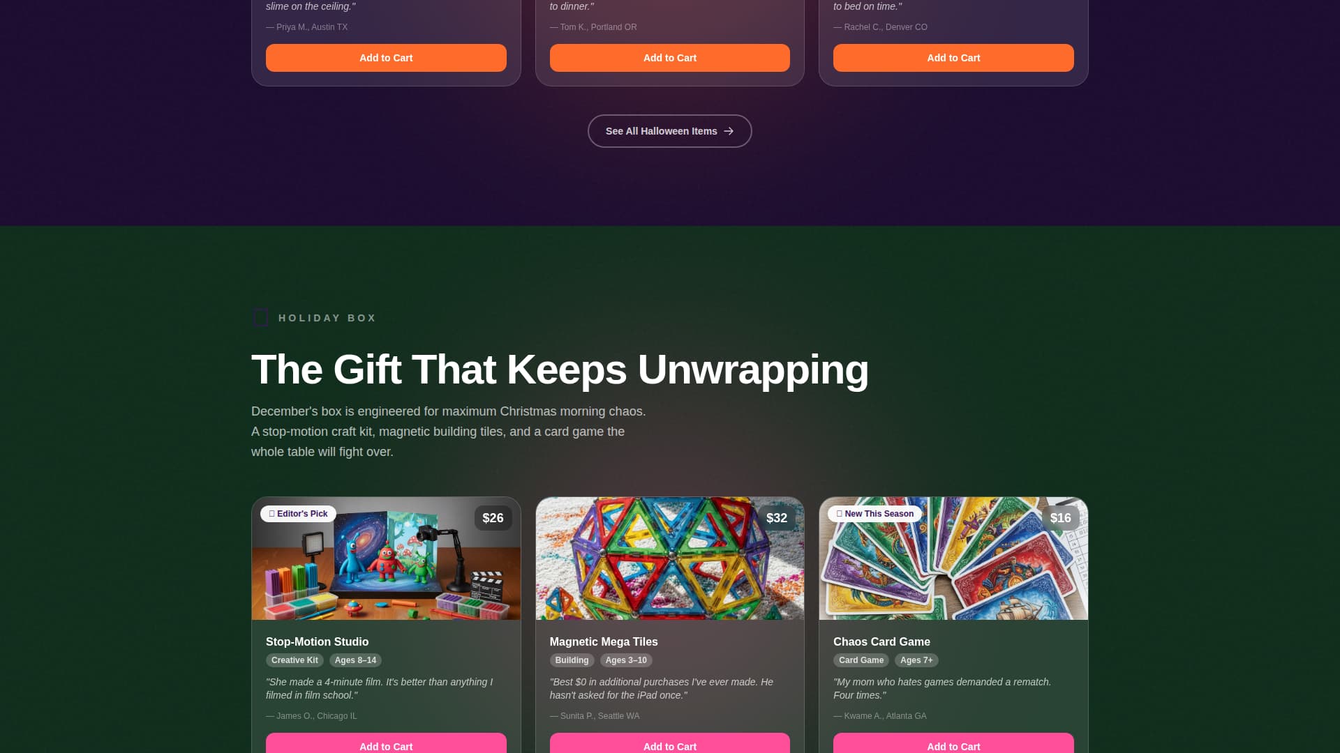 Unbox - Joyful Subscription Landing Page Template
