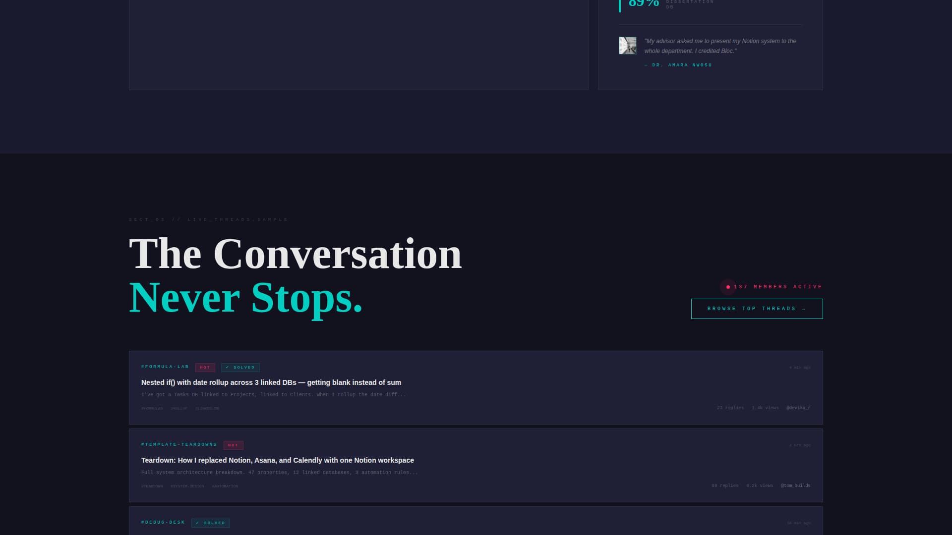 Bloc - Powerful Notion Landing Page Template