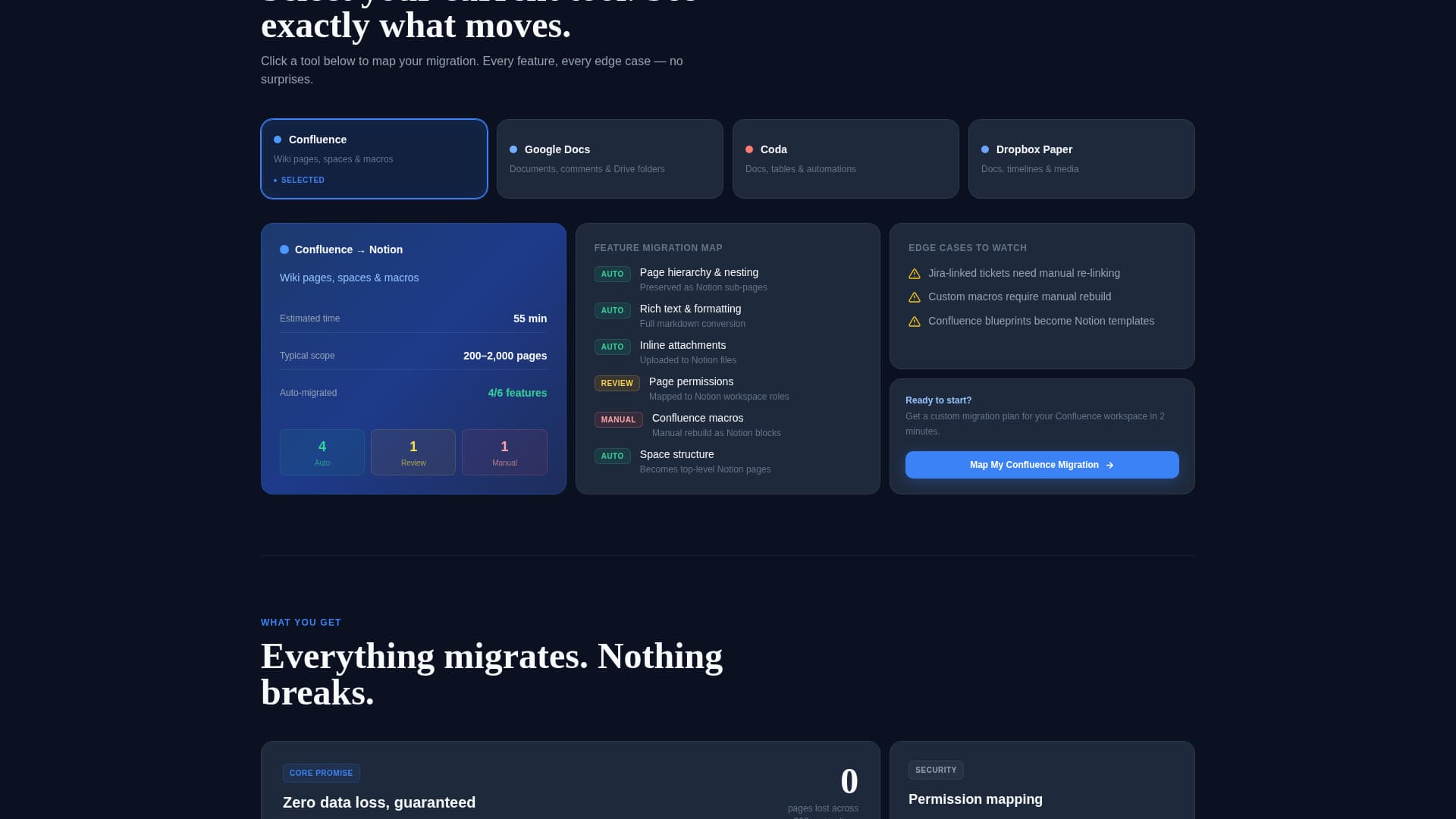 Migrate - Powerful Notion Landing Page Template