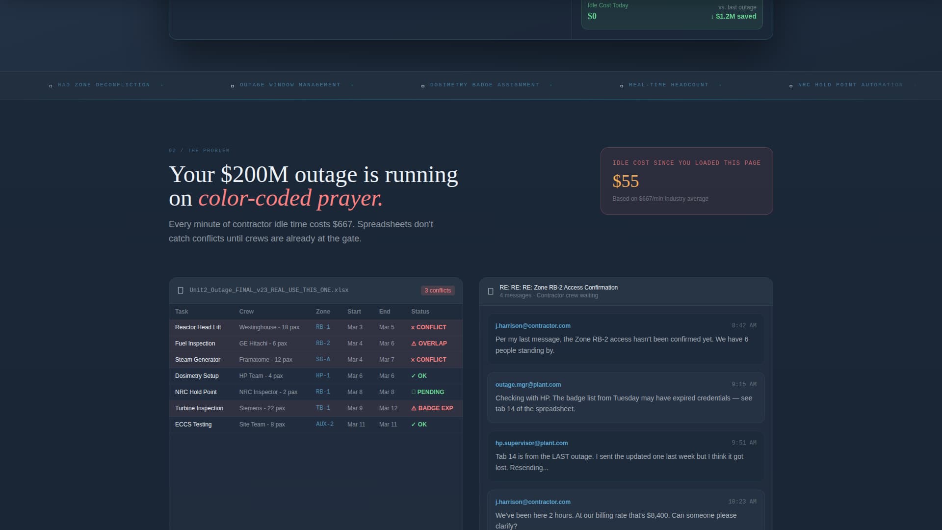 Nuclear Vertical SaaS Professional Website Template