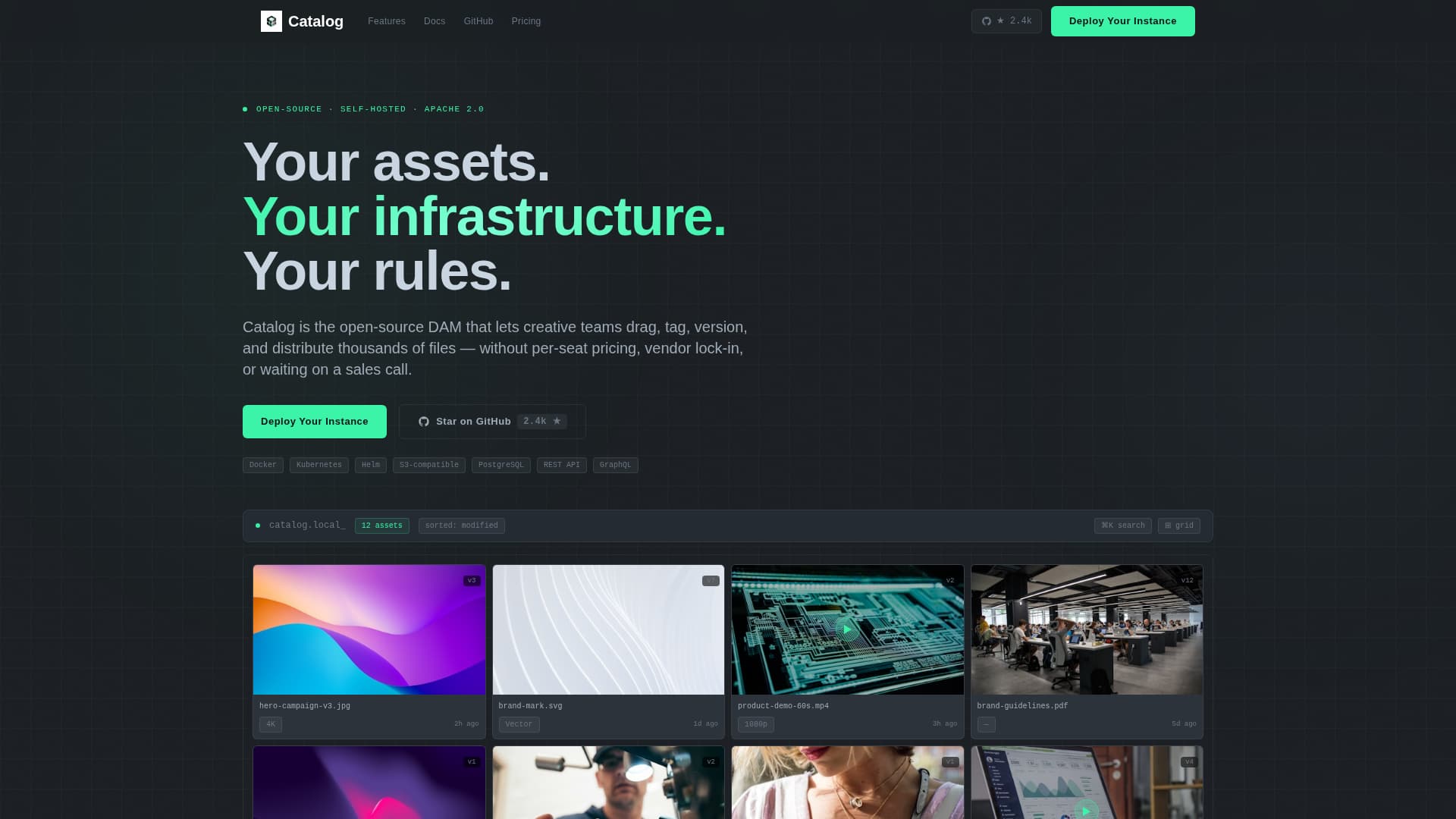 Catalog - Powerful DAM Landing Page Template