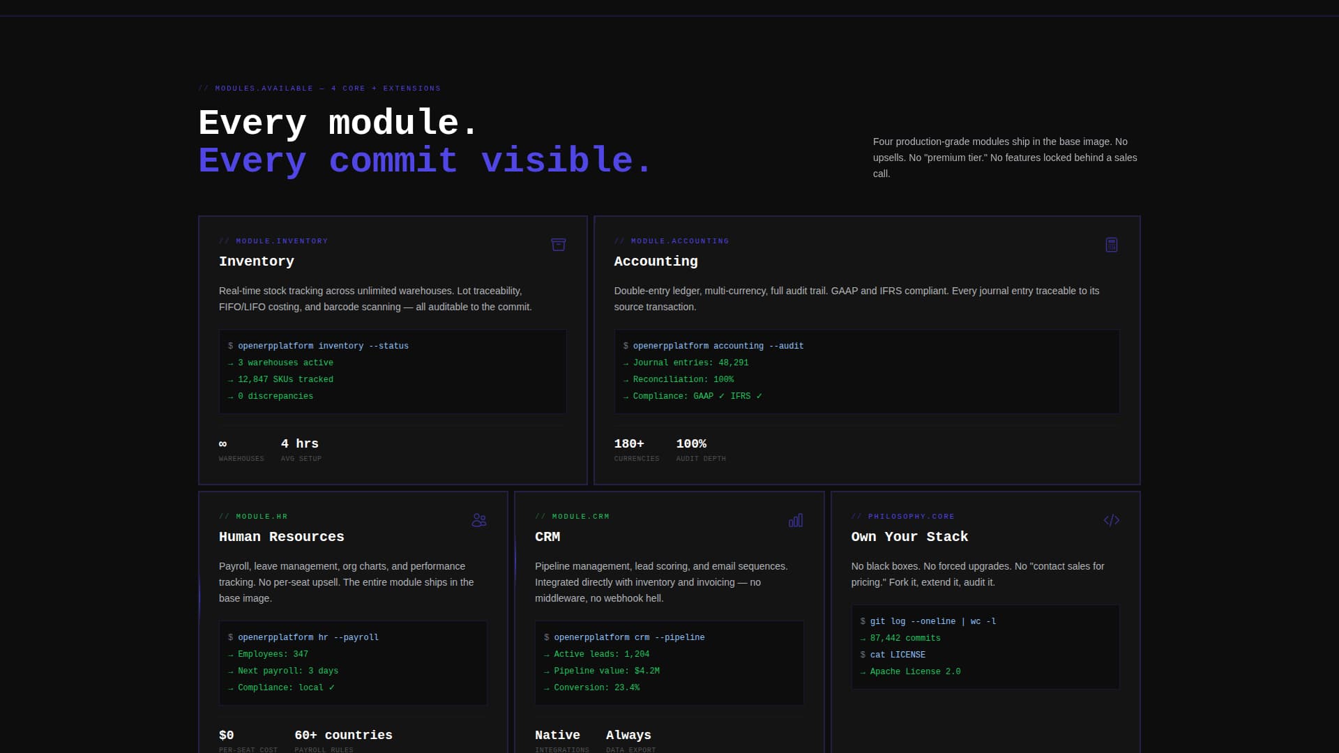 Openerp - Transparent Enterprise Landing Page Template