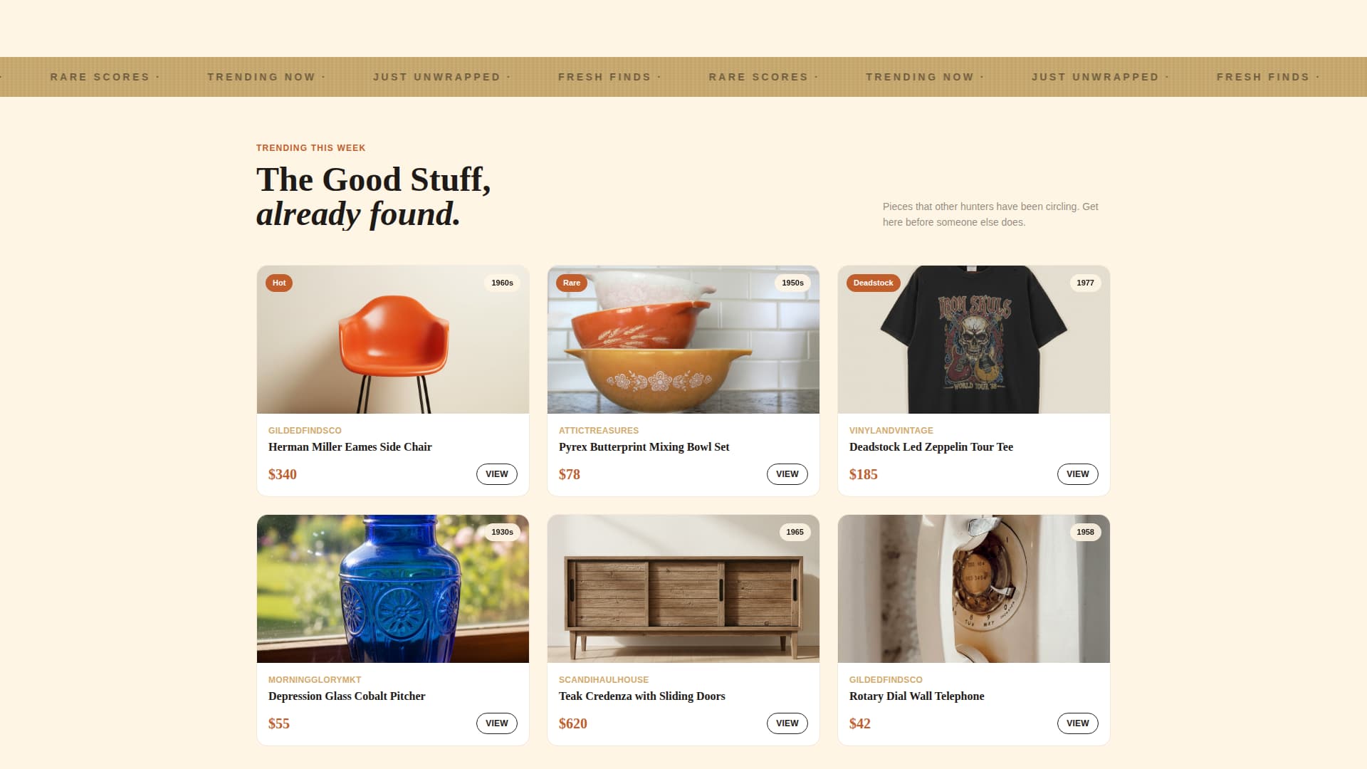 Haul - Vibrant Vintagemarketplace Landing Page Template
