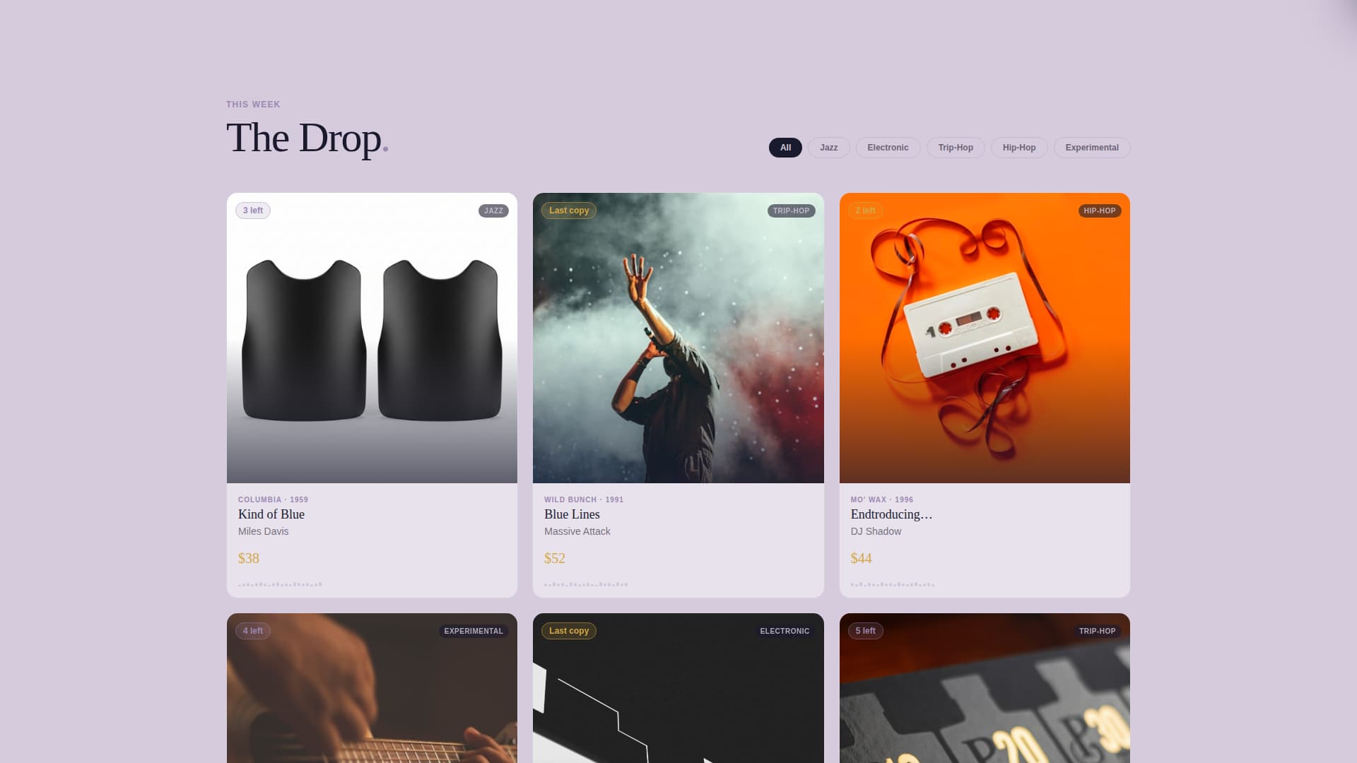Groove - Rare Vinyl Landing Page Template