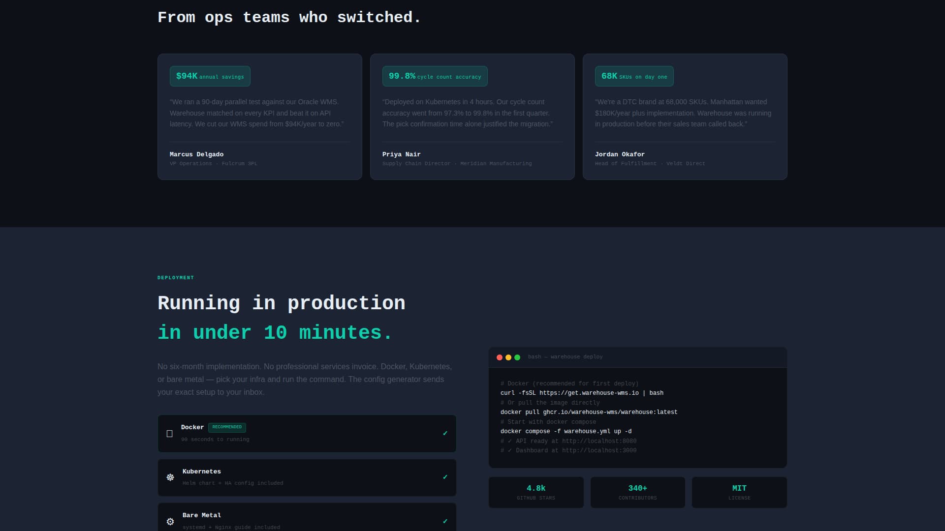 Inventory — Smart Warehouse Management Landing Page Template