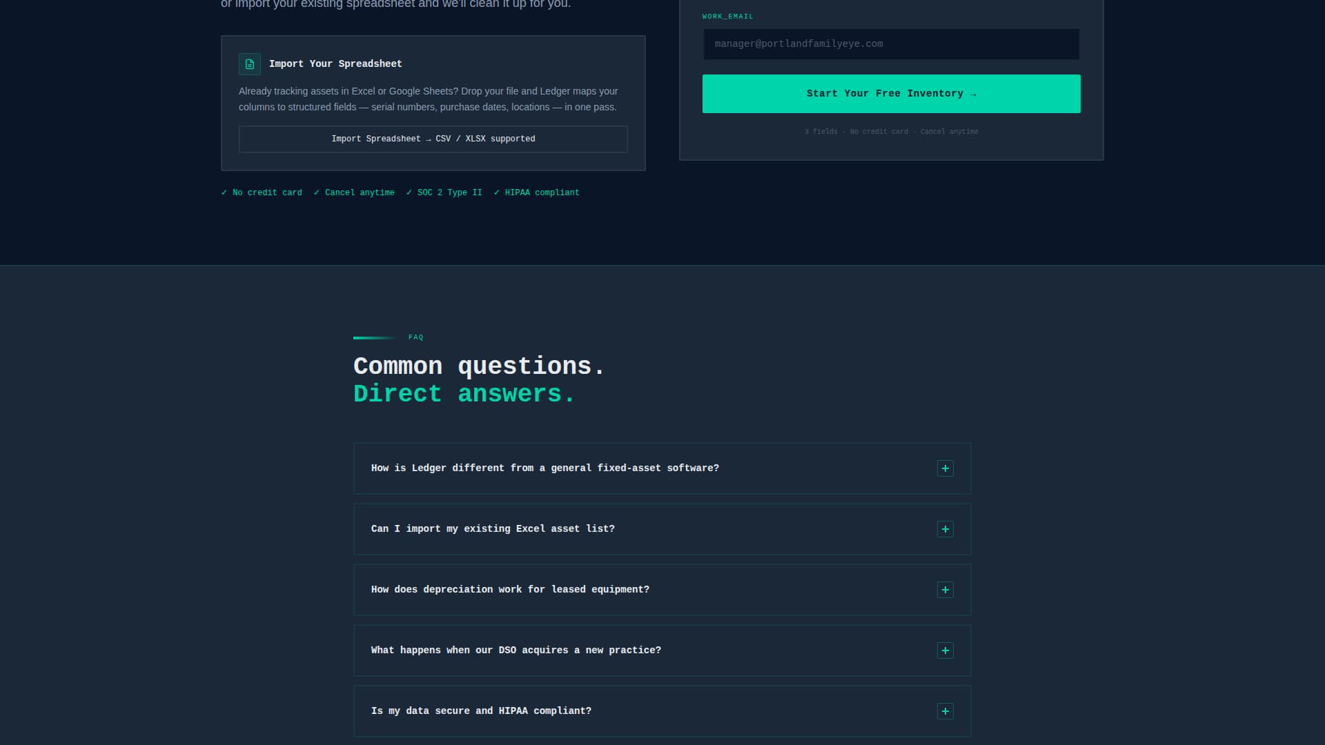 Optometry - Modern Asset Landing Page Template