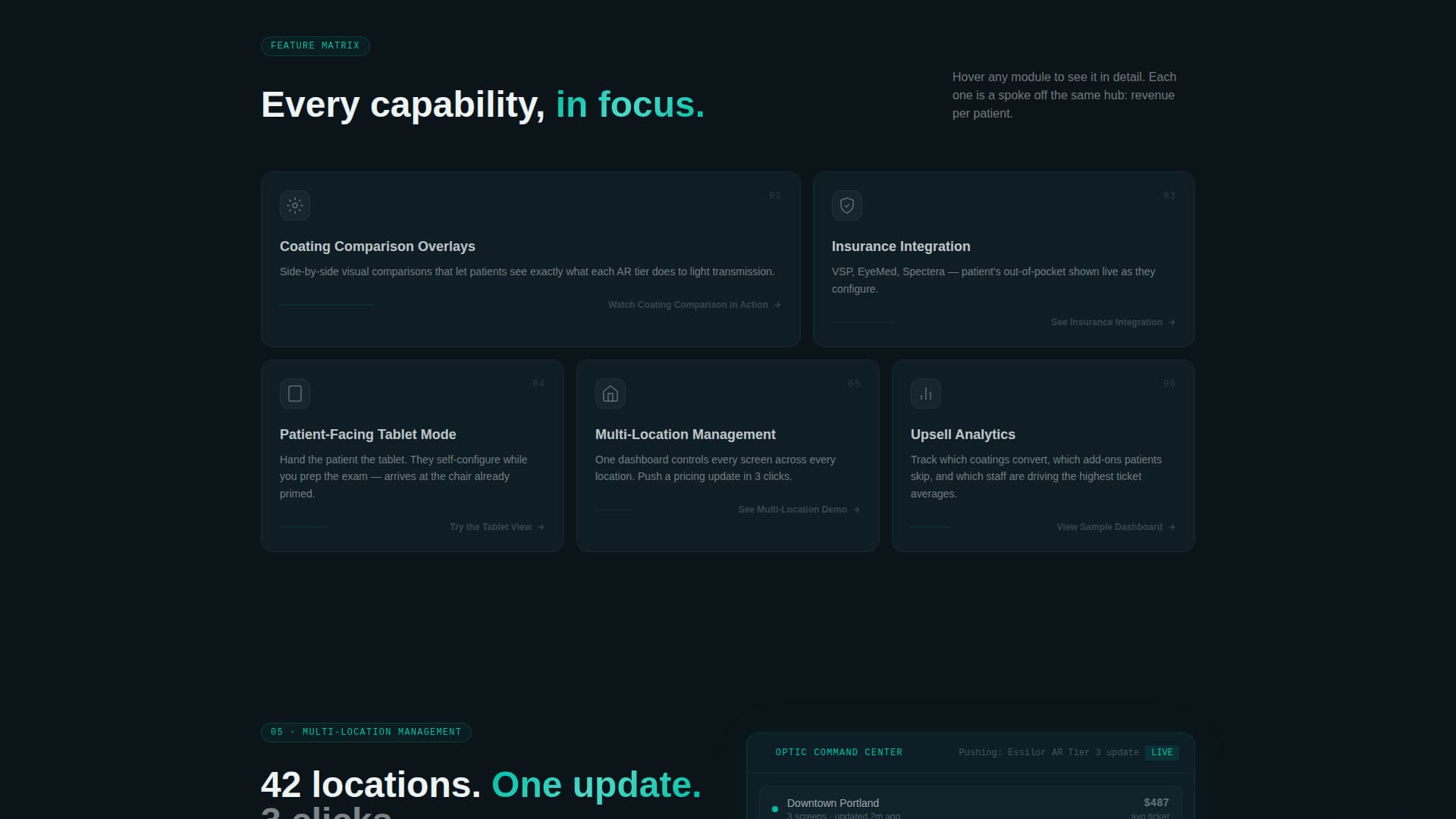Optic - Intelligent Optometry Landing Page Template