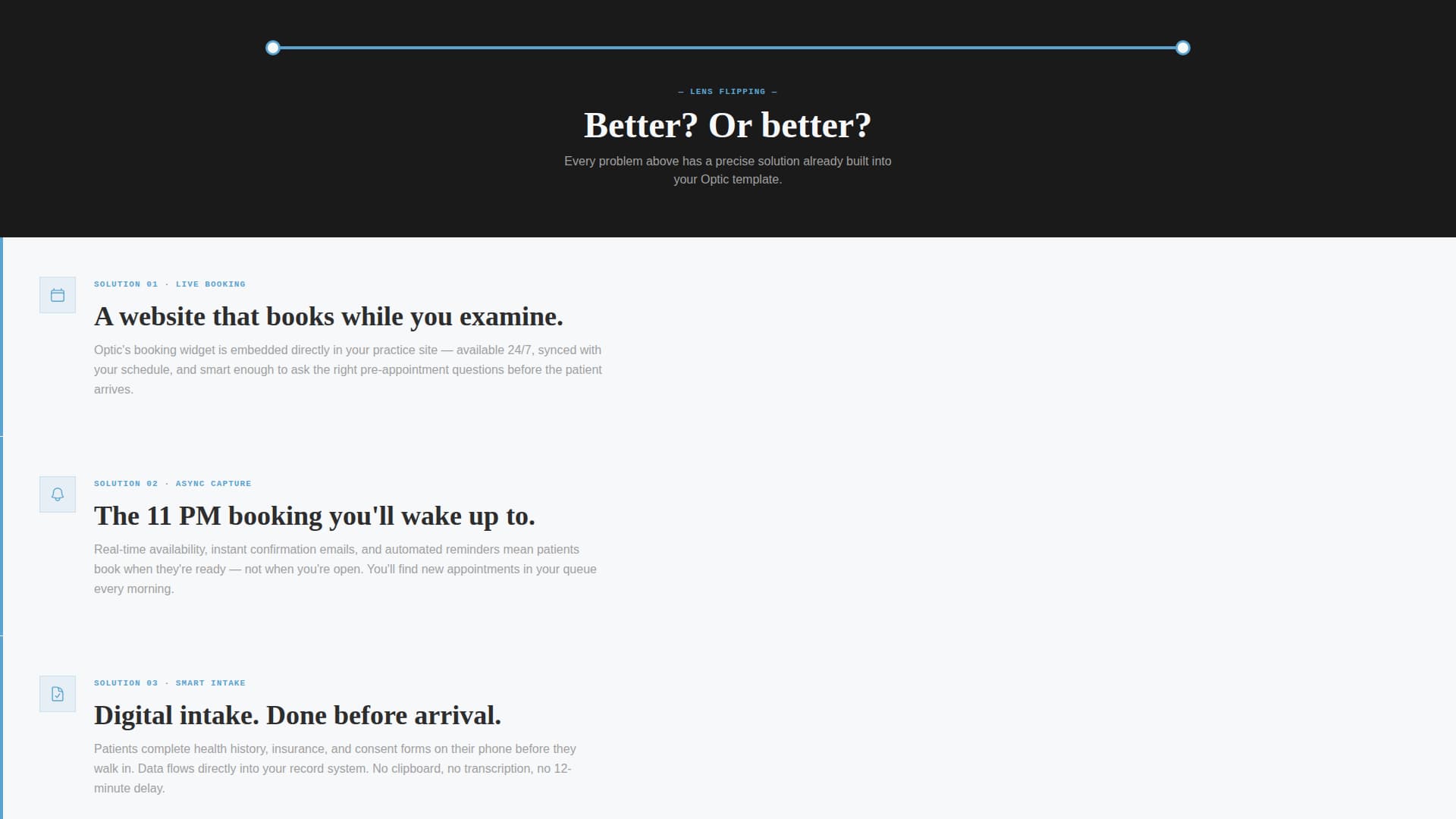 Prism — Results-Driven Contact Lens Landing Page Template