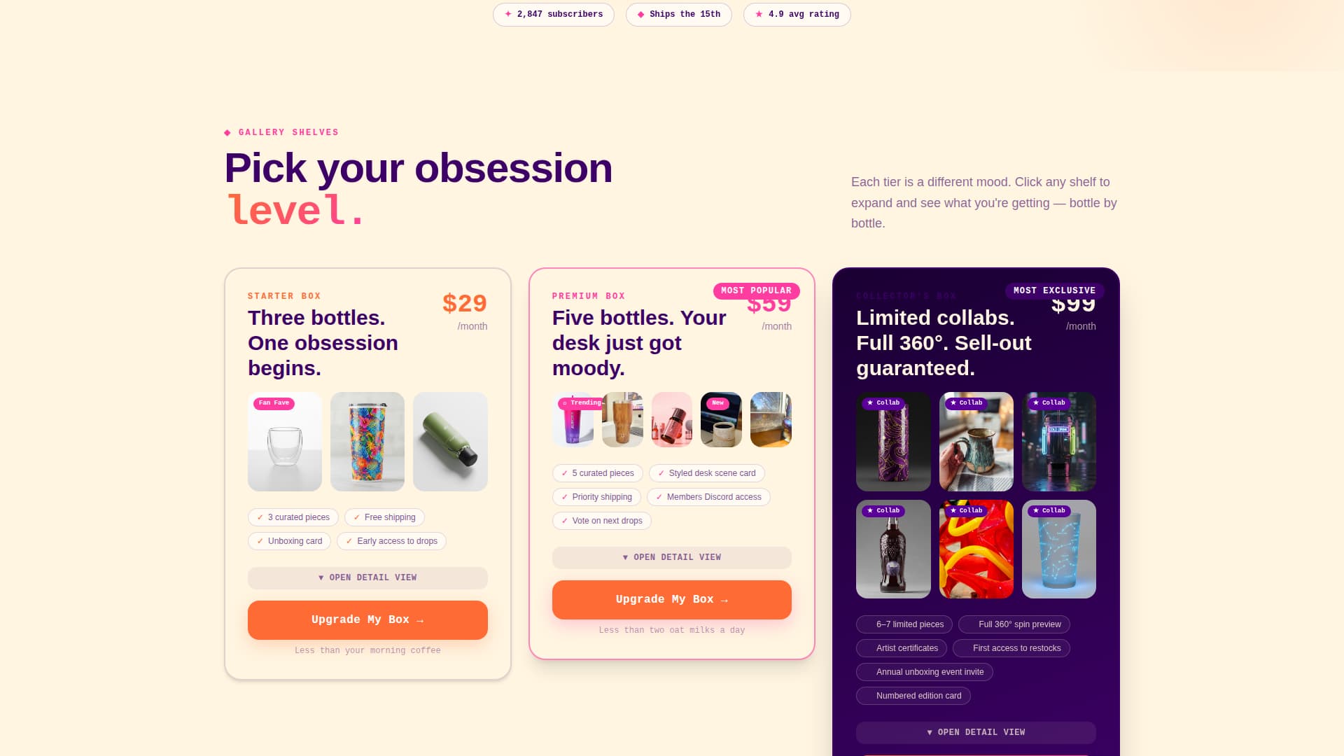 Hydrate - Bold Drinkware Landing Page Template