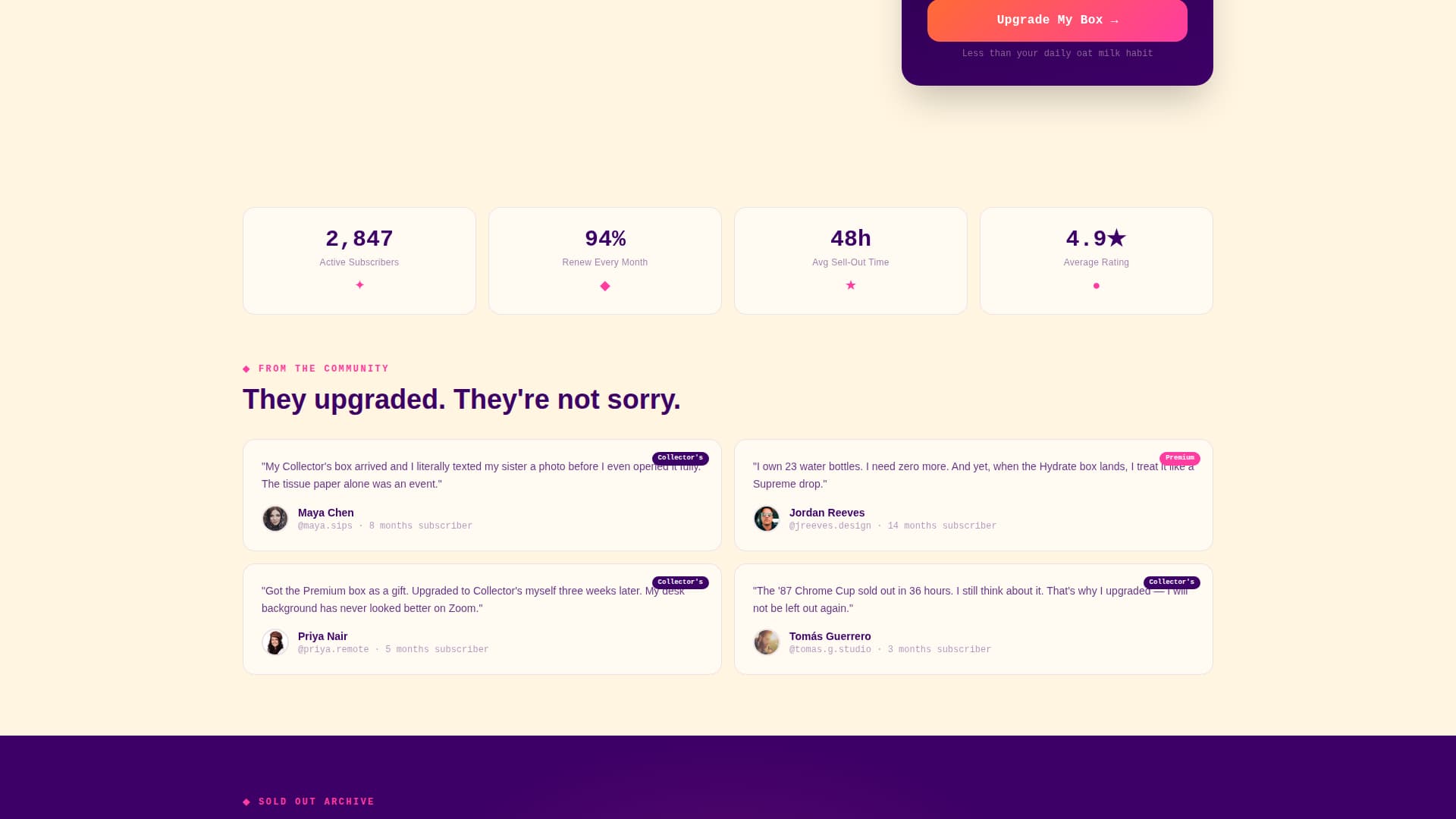 Hydrate - Bold Drinkware Landing Page Template