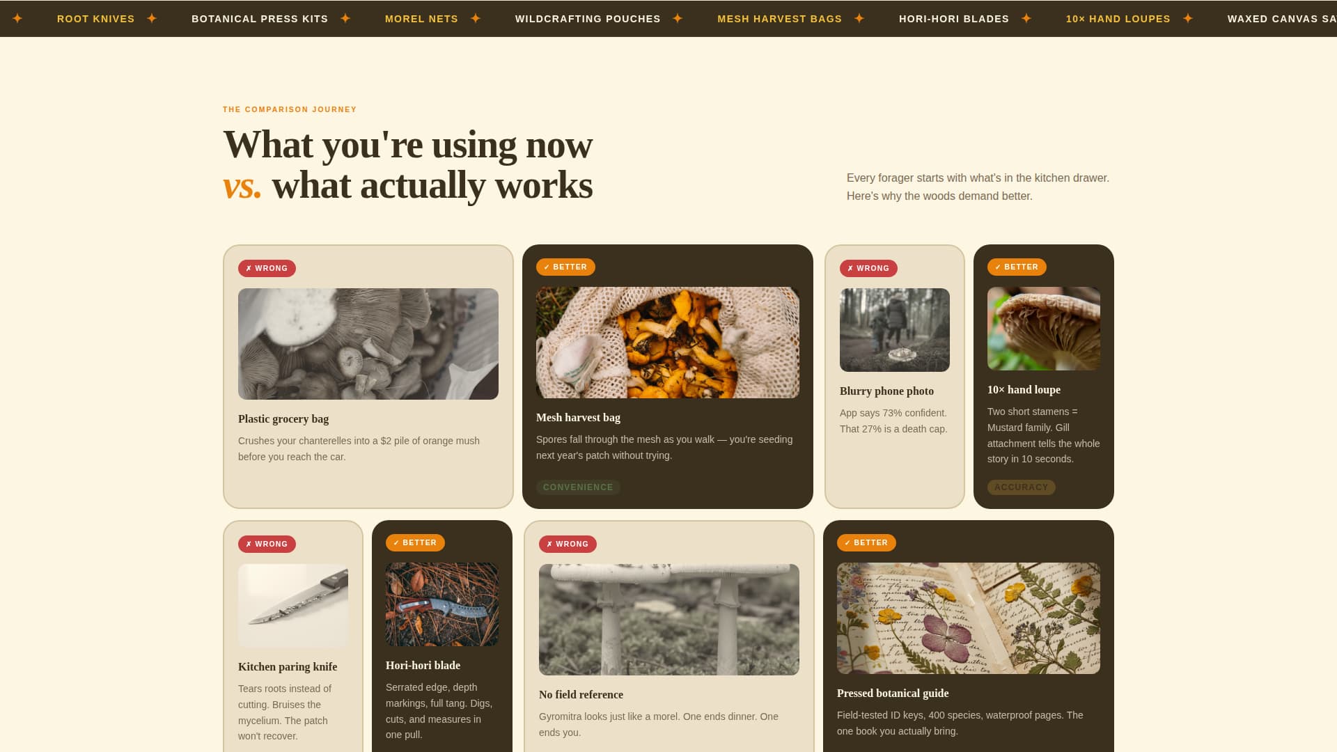 Forage - Rugged Wildcrafting Landing Page Template