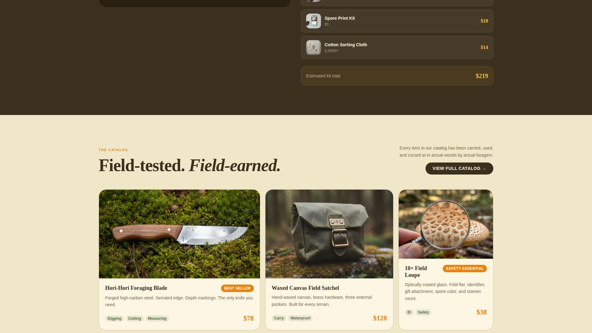 Forage - Rugged Wildcrafting Landing Page Template