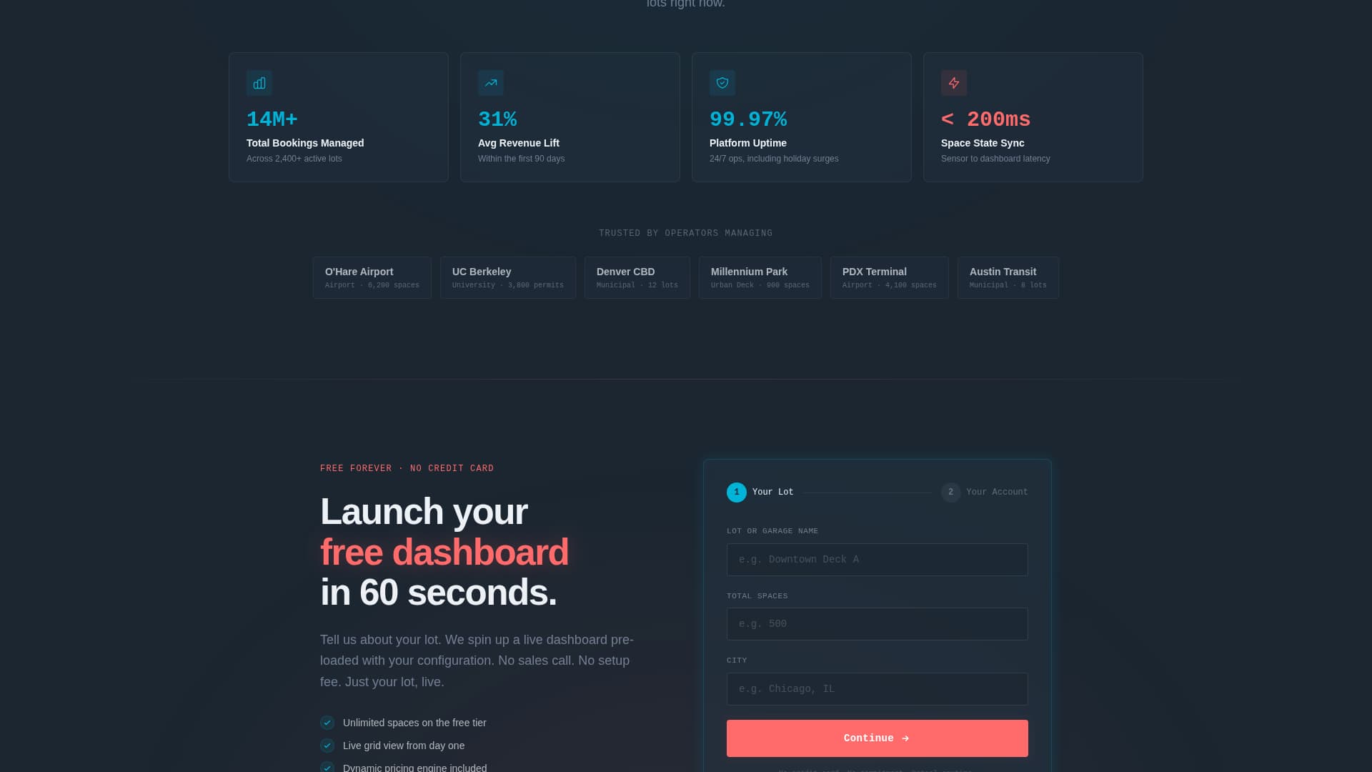 Park - Powerful Parking Landing Page Template