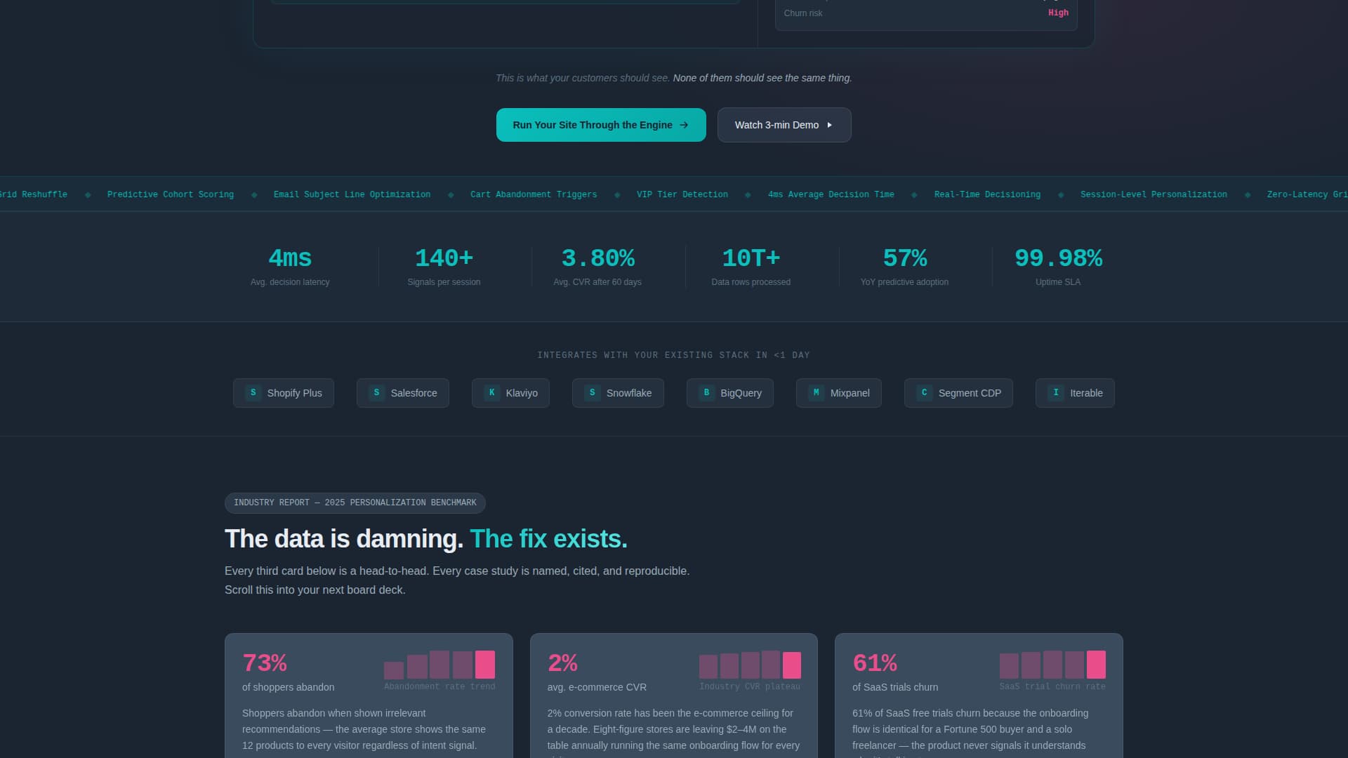 Segment - AI-Powered Personalization Landing Page Template
