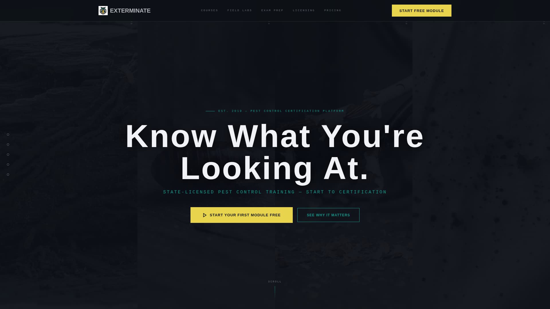 Eradicate — Certified Pest Control Services Landing Page Template