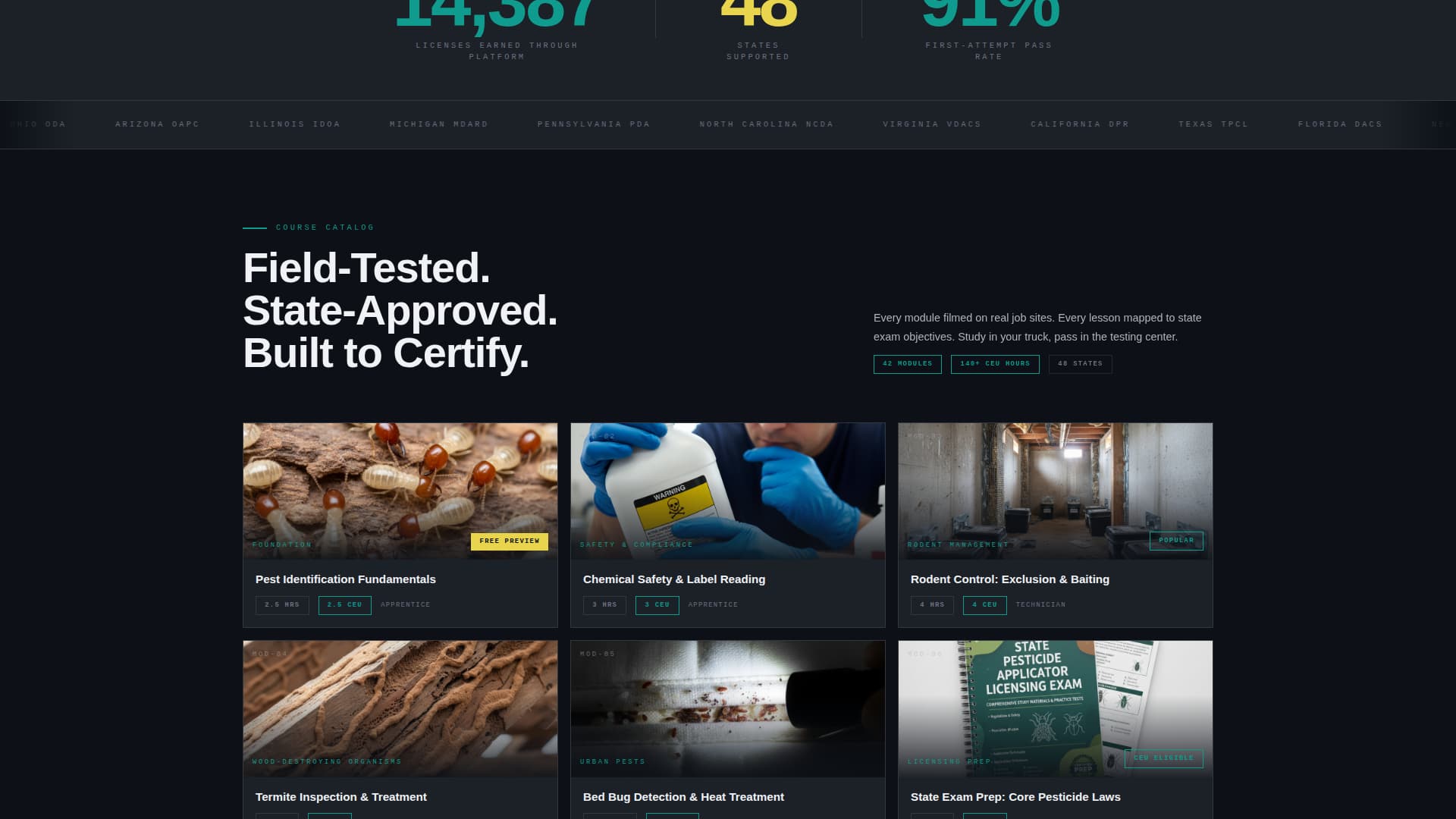 Eradicate — Certified Pest Control Services Landing Page Template