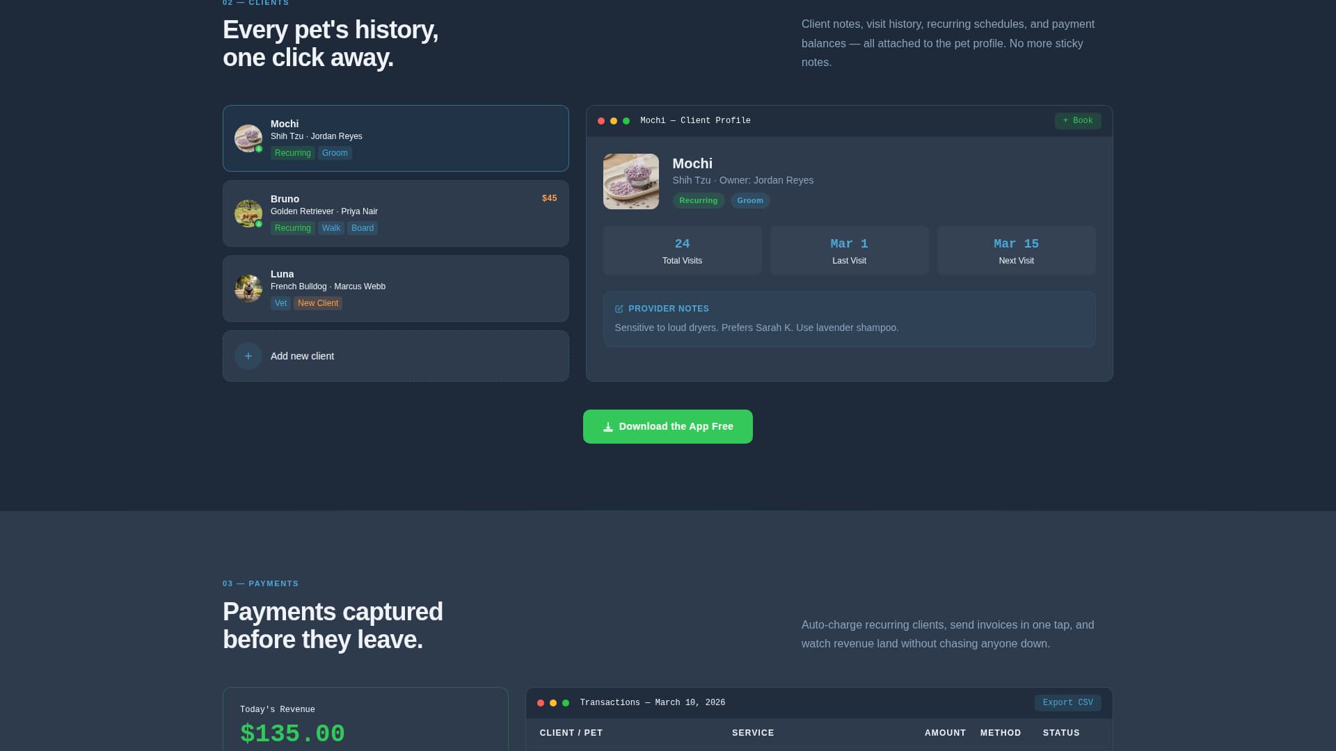 Fetch - Powerful Petcare Landing Page Template