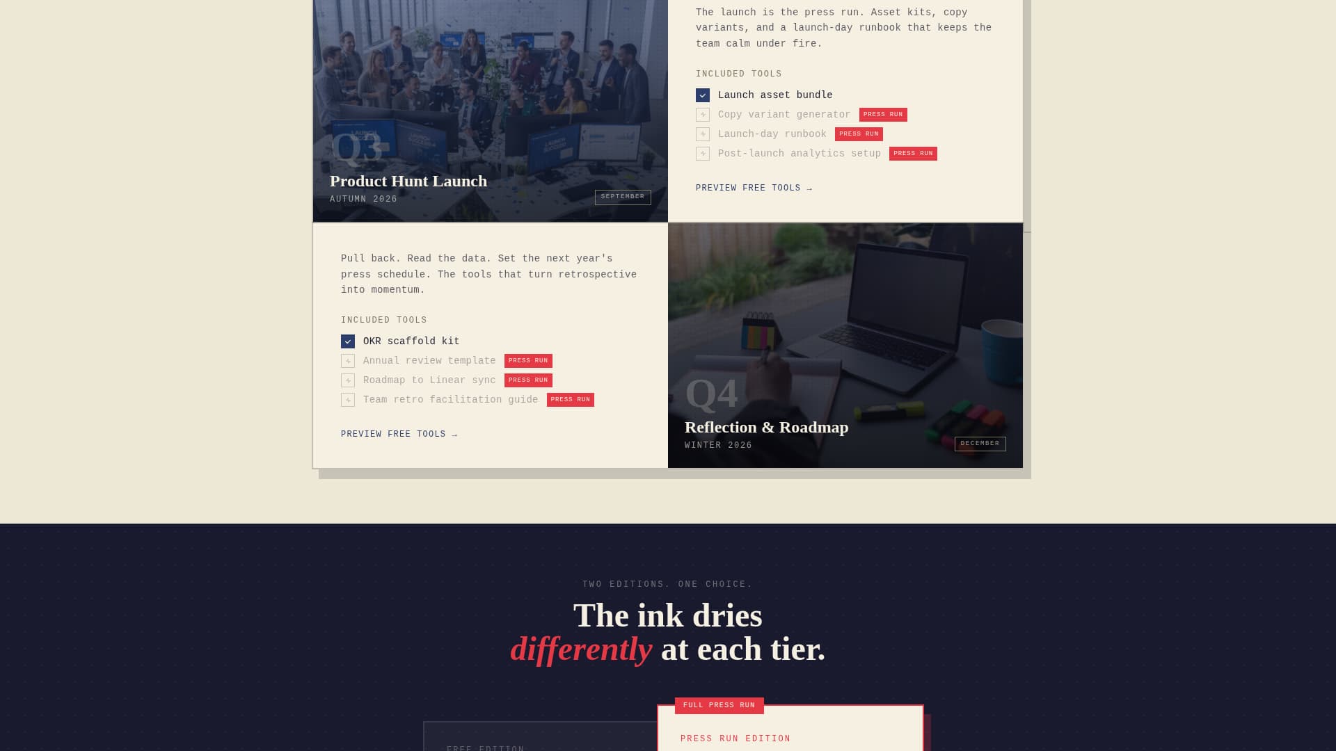 Cipher - Bold Womenowned Landing Page Template