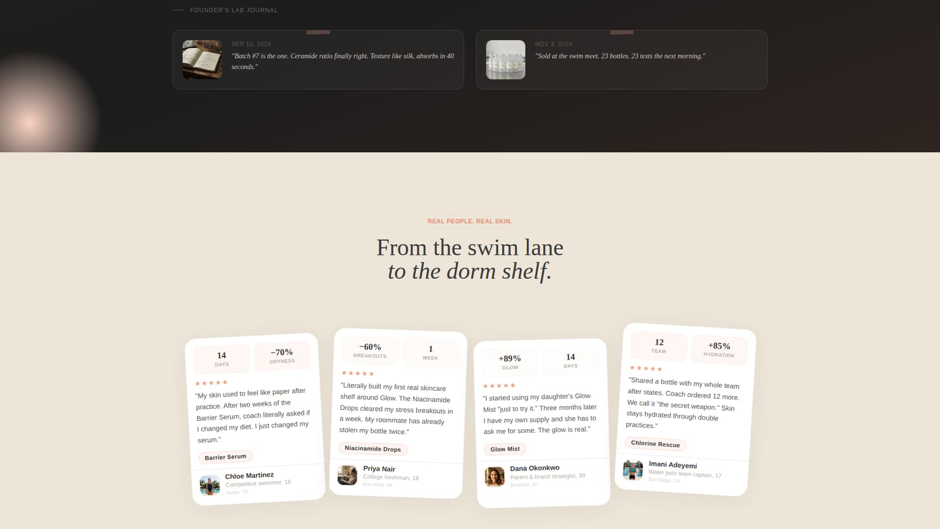 Glow - Pristine Beauty Landing Page Template