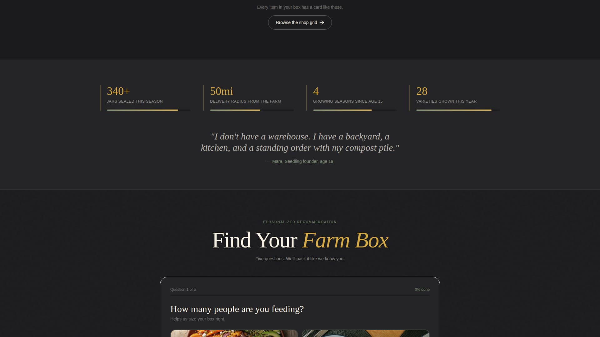 Seedling - Artisan Farmtodoor Landing Page Template