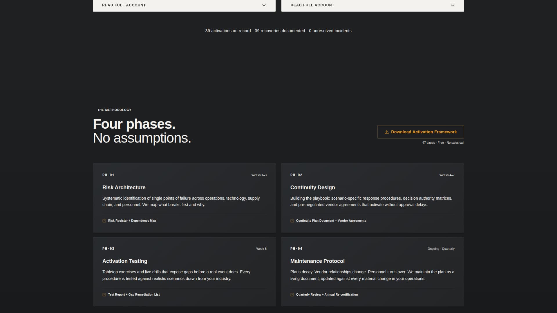 Continuity - Reliable Businesscontinuity Landing Page Template